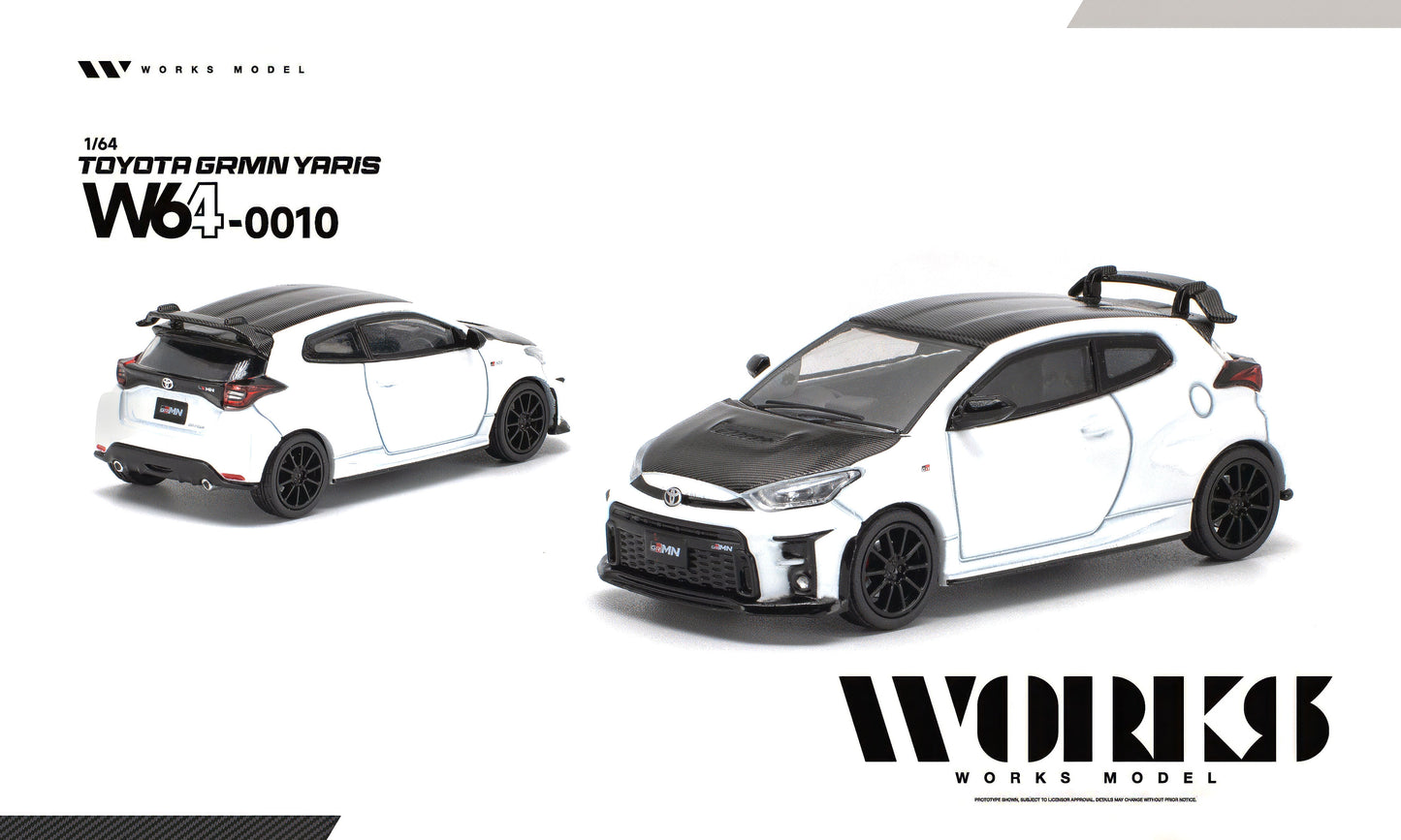 ＜予約商品＞1/64 TOYOTA GRMN YARIS WHITE ※2027年6月以後入荷予定