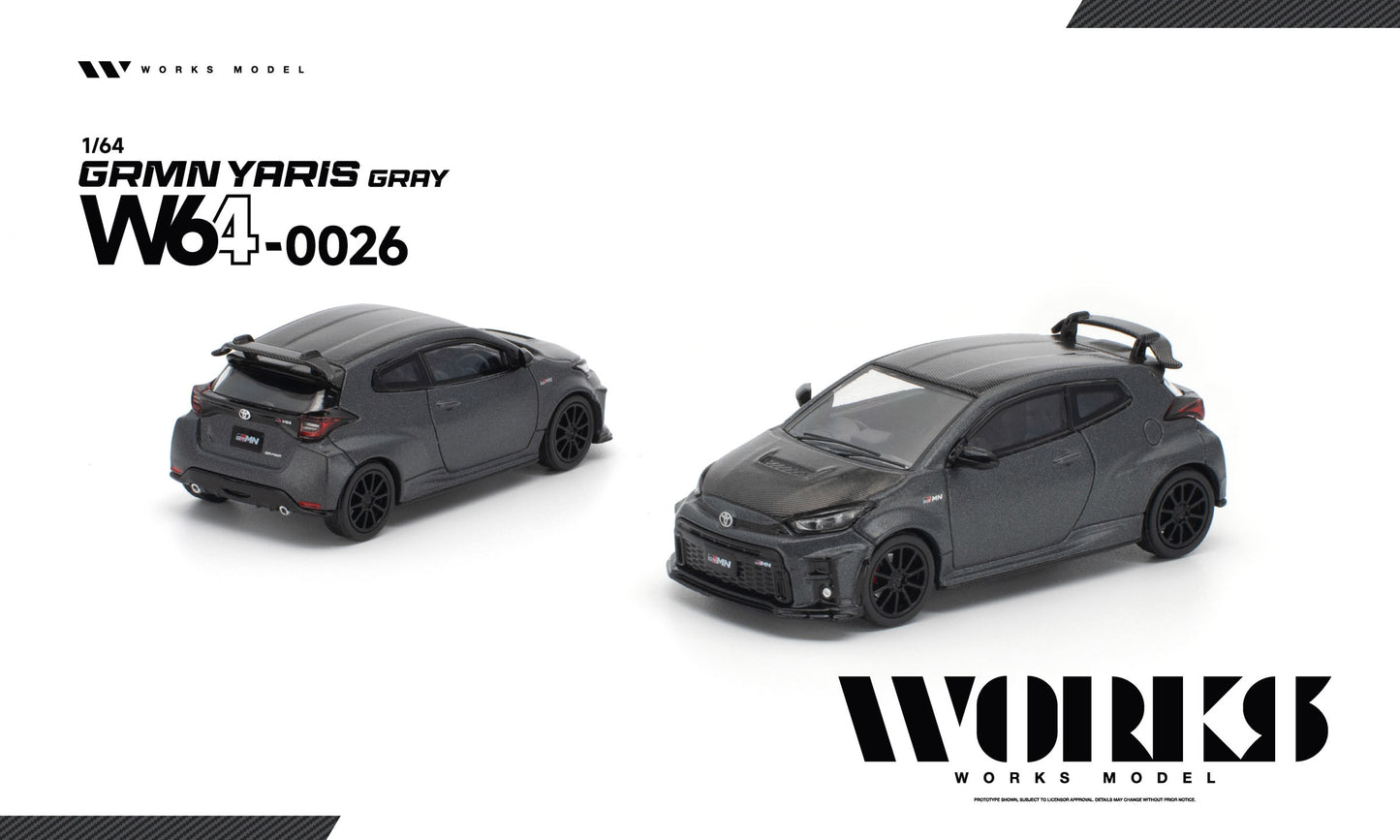 ＜予約商品＞1/64 TOYOTA GRMN YARIS GRAY※2027年7月以後入荷予定