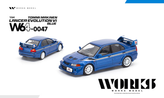 ＜予約商品＞1/64 MITSUBISHI LANCER EVOLUTION VI TOMMI MAKINEN BLUE ※2027年7月以後入荷予定