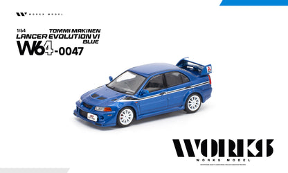 ＜予約商品＞1/64 MITSUBISHI LANCER EVOLUTION VI TOMMI MAKINEN BLUE ※2027年7月以後入荷予定