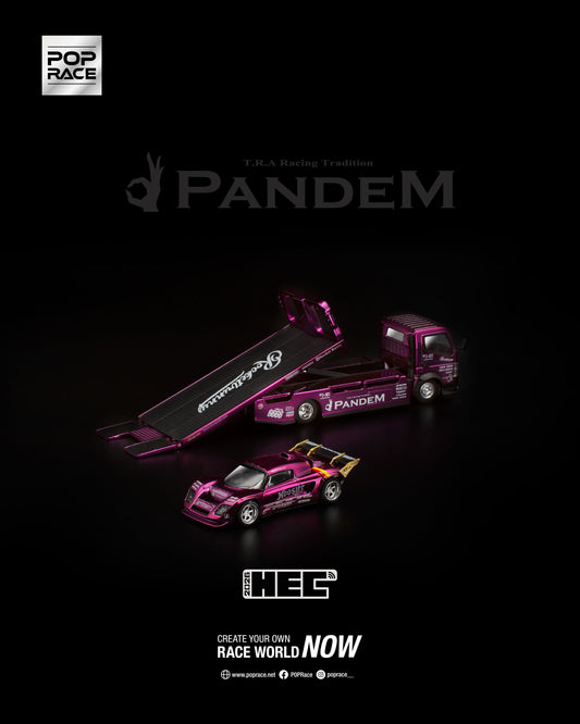 ＜予約商品＞1/64 PANDEM LOTUS ELISE PURPLE CHROME TRUCK SET ※2026年5月以後入荷予定