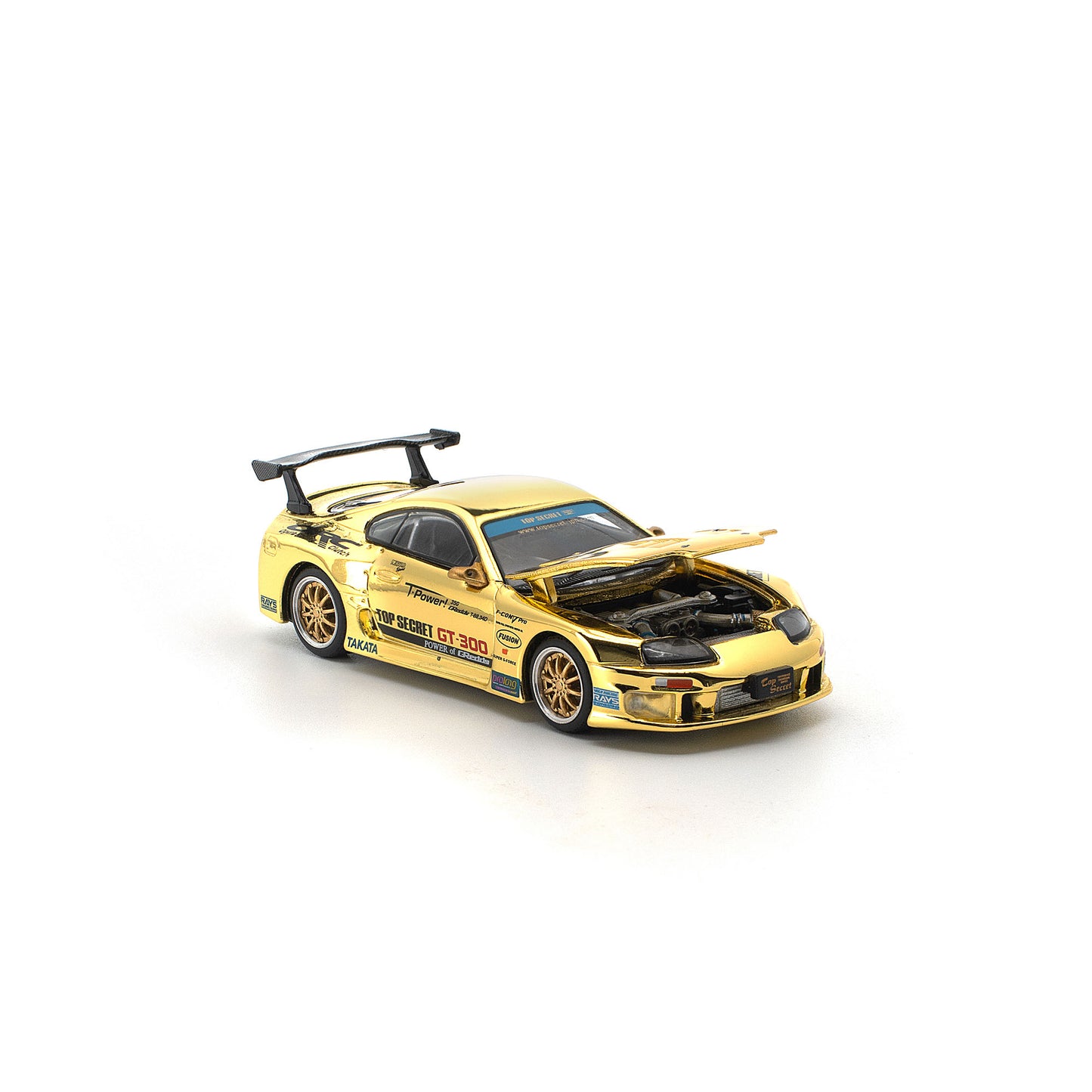 ＜予約商品＞1/64 TOP SECRET GT300 SUPRA GOLD CHROME ※2027年6月以後入荷予定