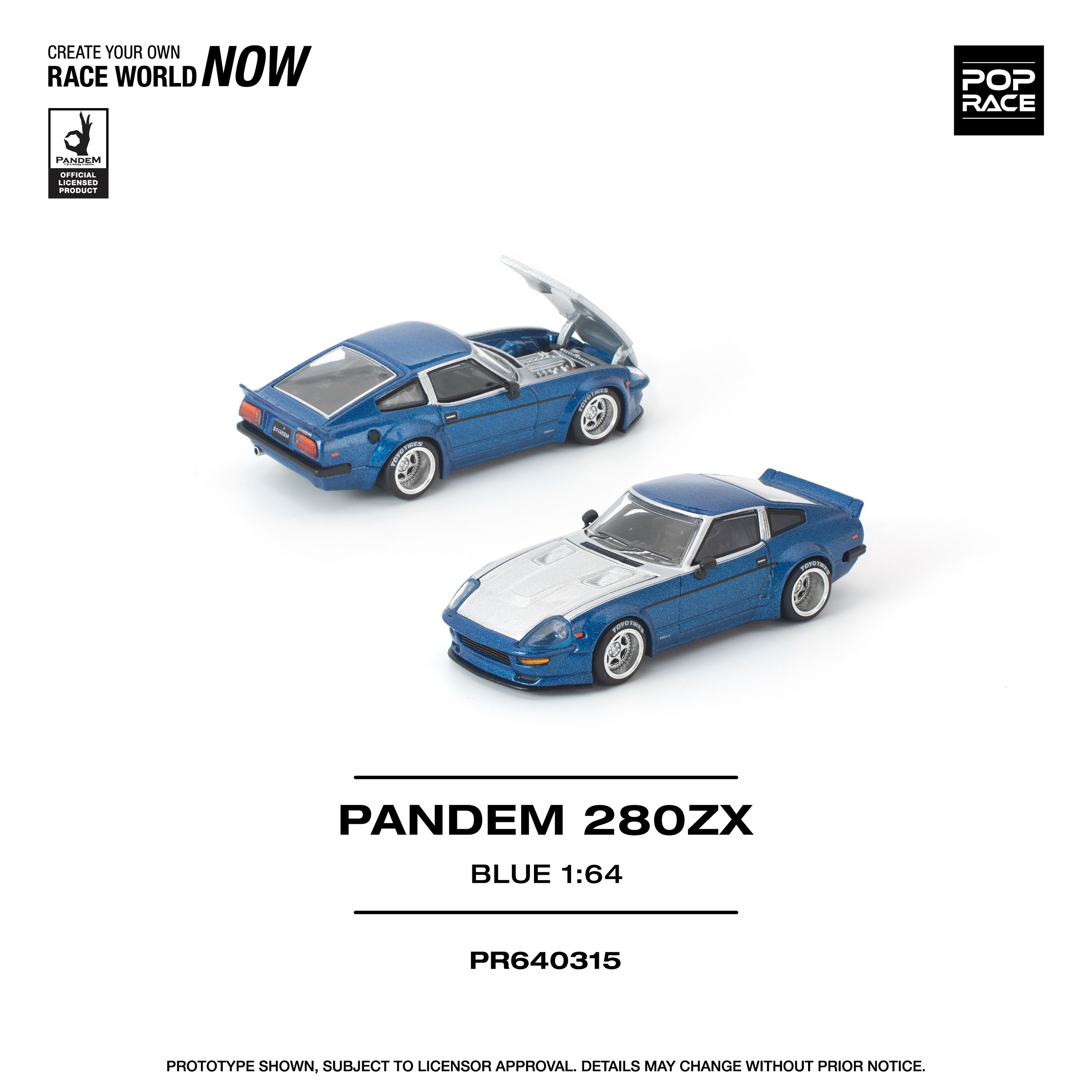 予約商品＞1/64 PANDEM 280ZX BLUE ※2026年9月以後入荷予定 – GRIDMODELS