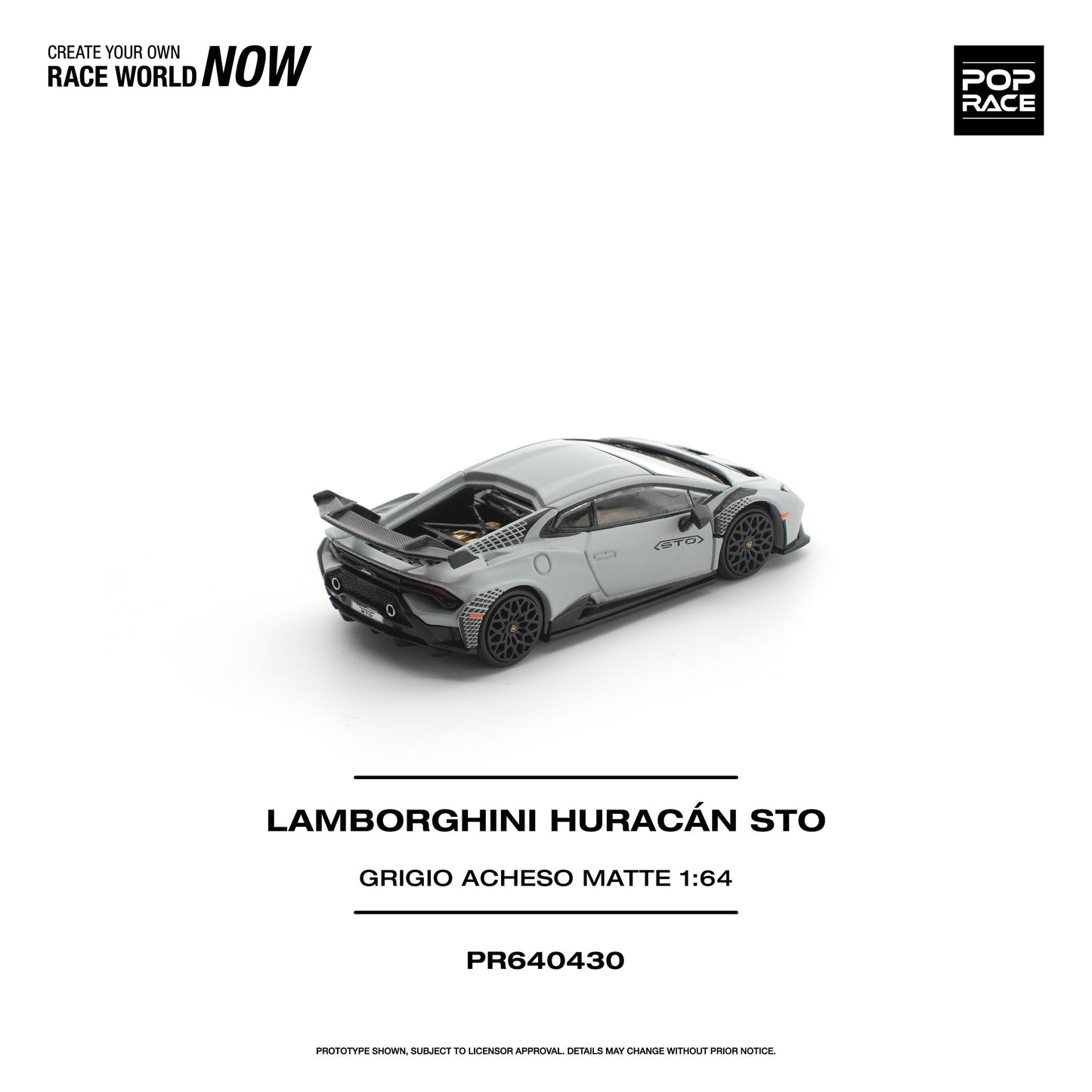 ＜予約商品＞1/64 LAMBORGHINI HURACAN STO GRIGIO ACHESO MATTE ※2026年12月以後入荷予定
