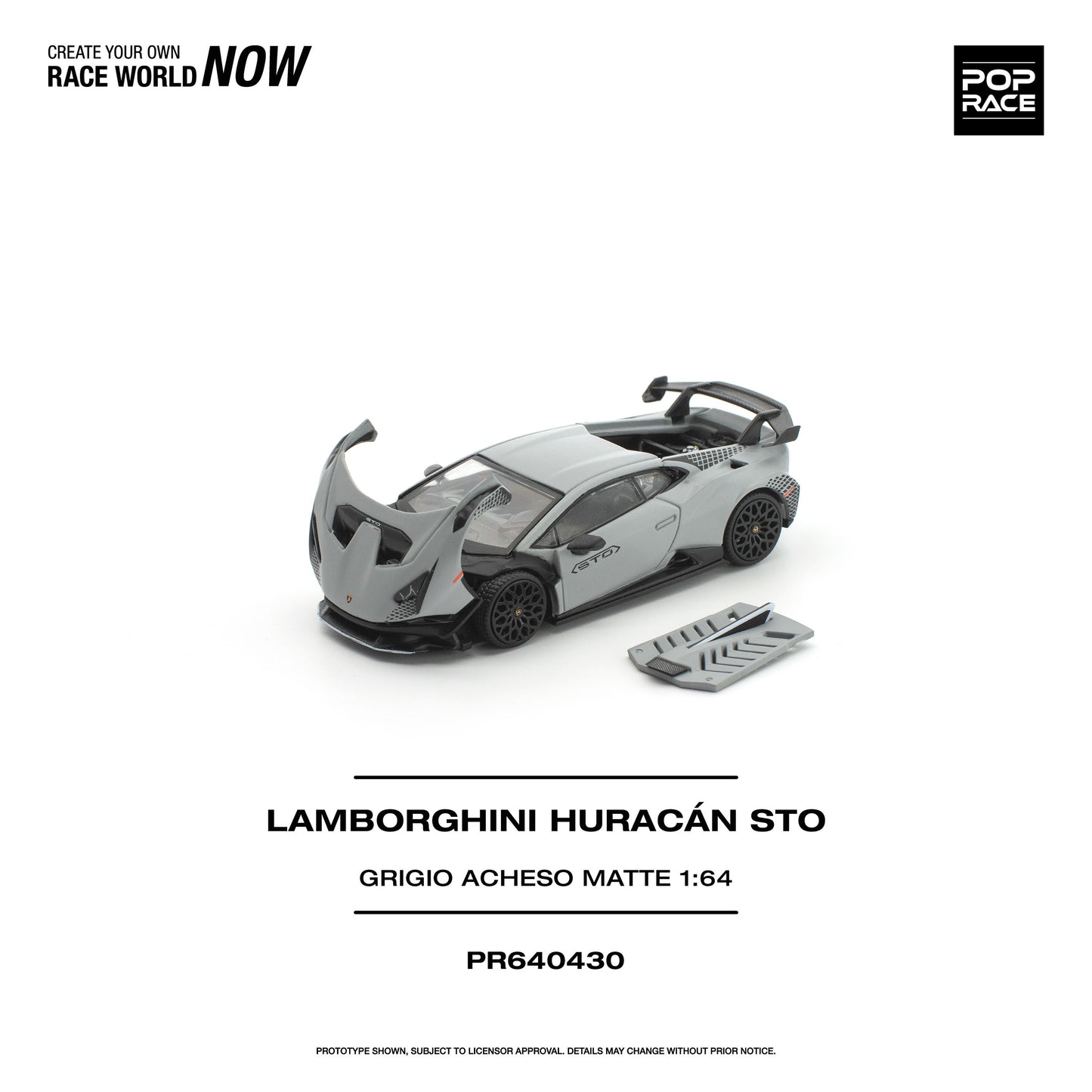 ＜予約商品＞1/64 LAMBORGHINI HURACAN STO GRIGIO ACHESO MATTE ※2026年12月以後入荷予定