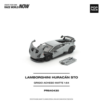 ＜予約商品＞1/64 LAMBORGHINI HURACAN STO GRIGIO ACHESO MATTE ※2026年12月以後入荷予定
