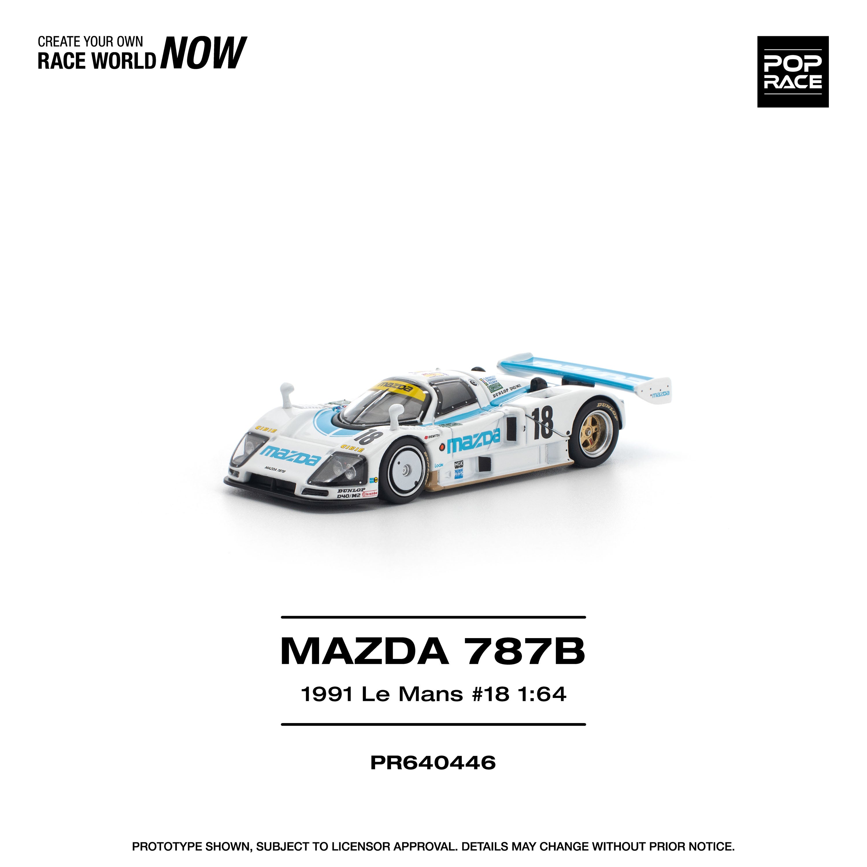 予約商品＞1/64 MAZDA 787B 1991 LE MANS 24HRS #18 ※2026年9月以後