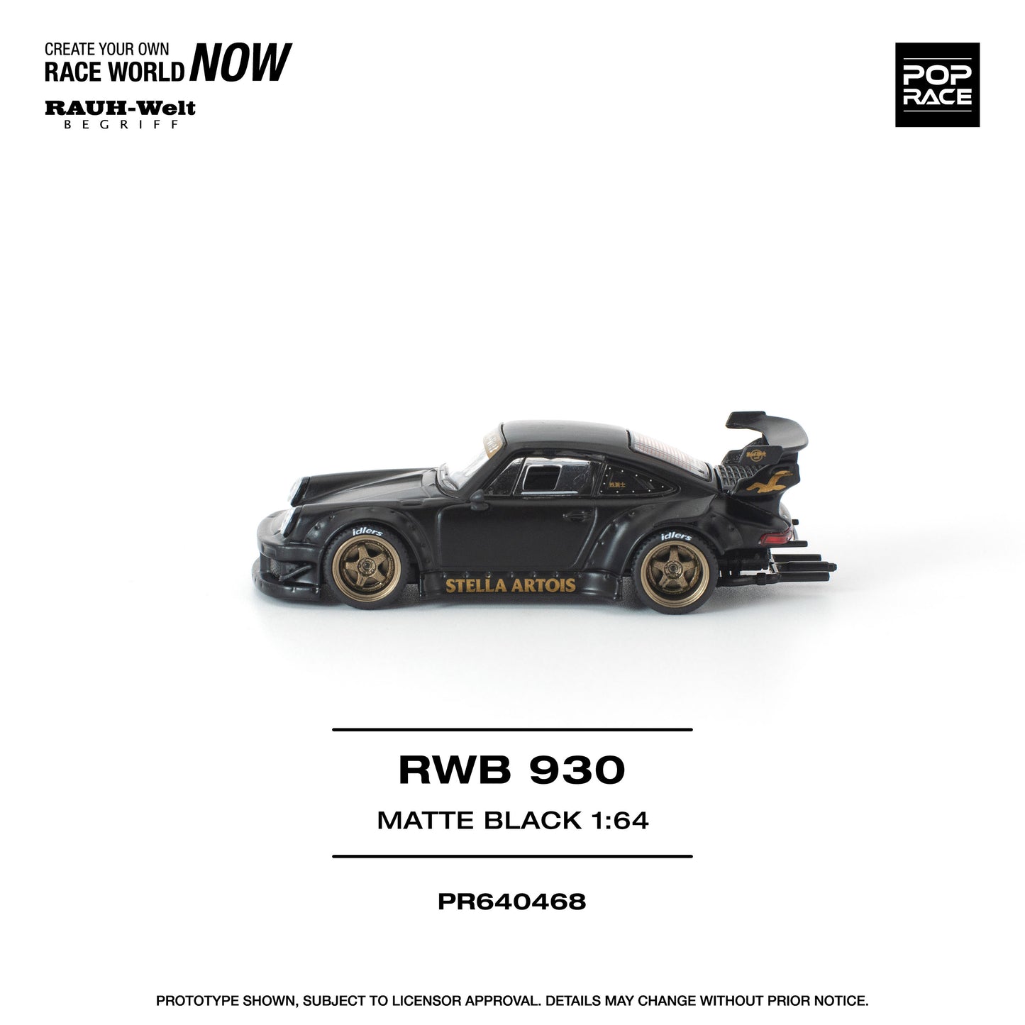 ＜予約商品＞1/64 RWB 930 MATTE BLACK "STELLA ARTOIS" ※2026年9月以後入荷予定