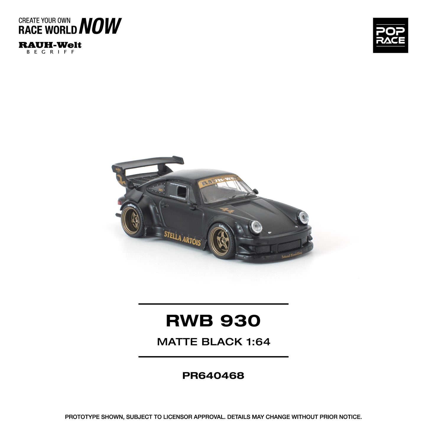 ＜予約商品＞1/64 RWB 930 MATTE BLACK "STELLA ARTOIS" ※2026年9月以後入荷予定