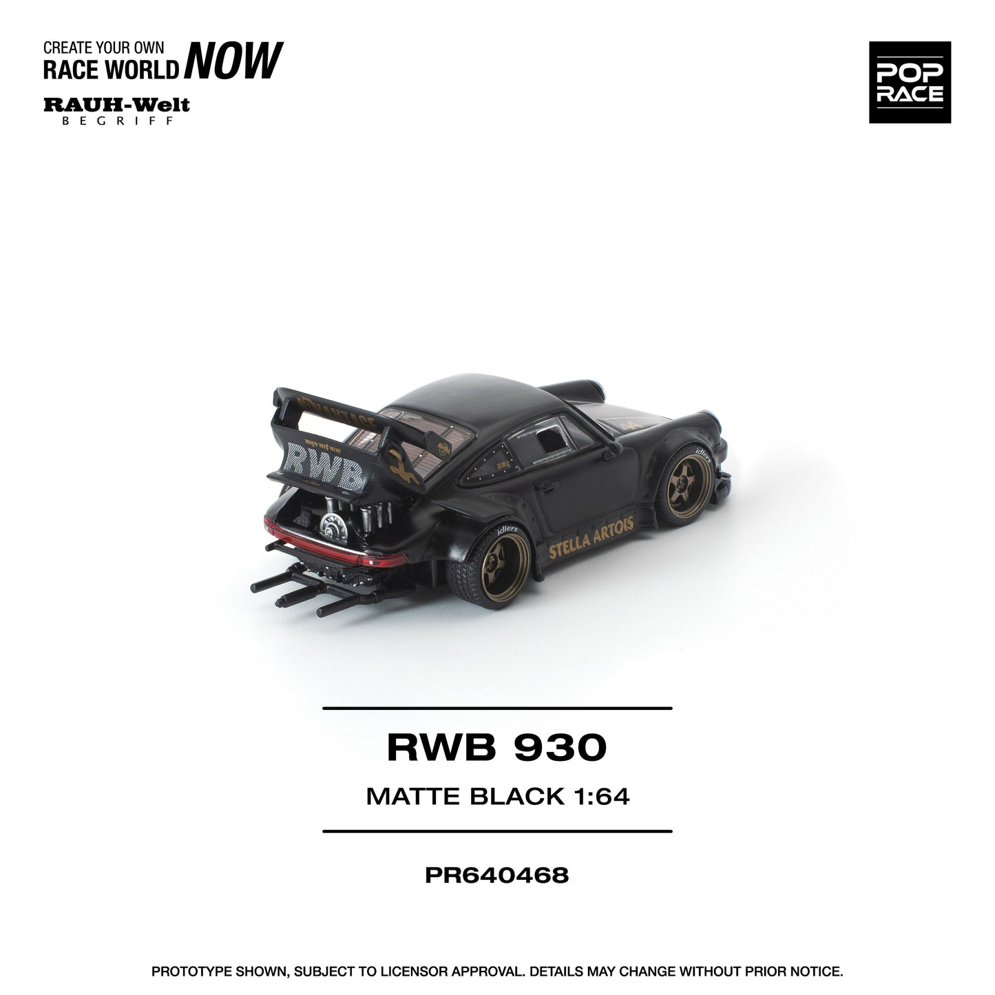 ＜予約商品＞1/64 RWB 930 MATTE BLACK "STELLA ARTOIS" ※2026年9月以後入荷予定