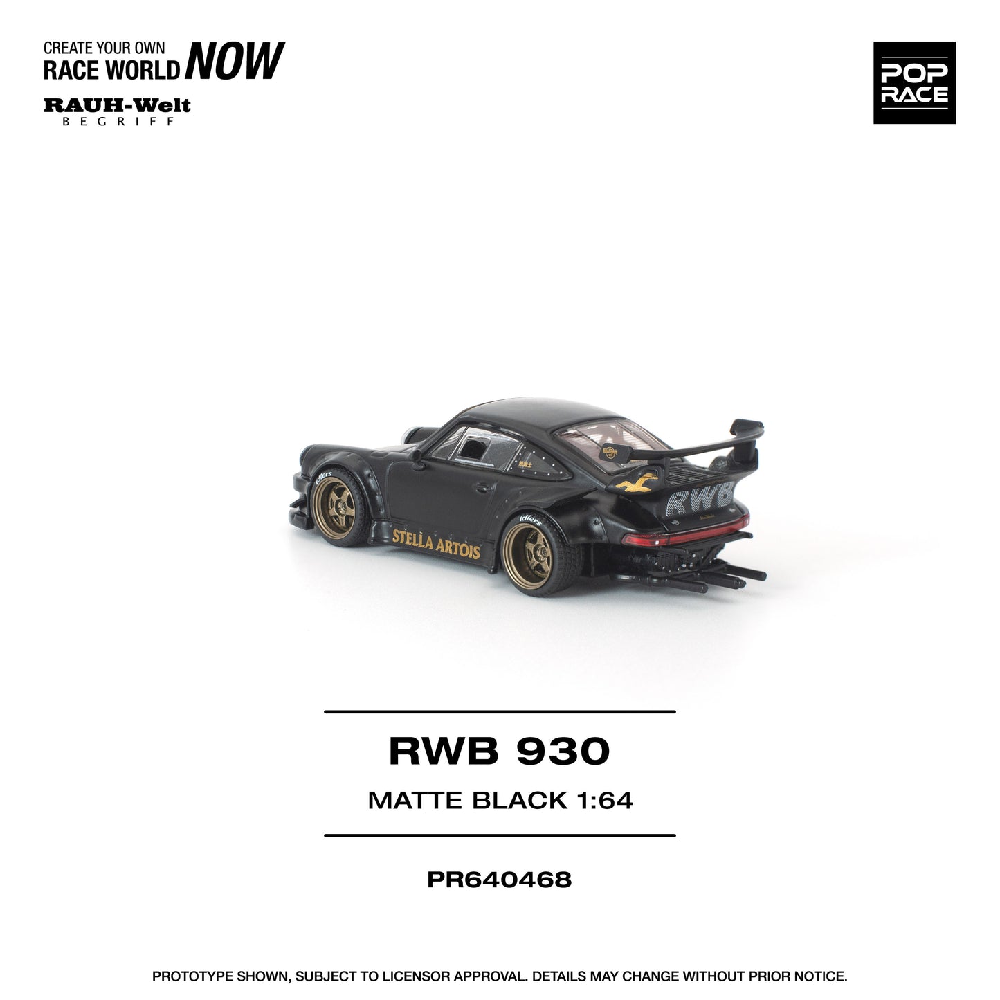 ＜予約商品＞1/64 RWB 930 MATTE BLACK "STELLA ARTOIS" ※2026年9月以後入荷予定