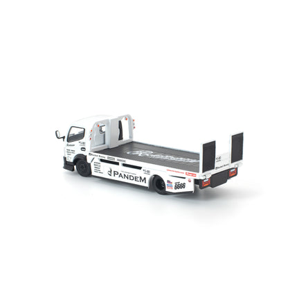 ＜予約商品＞1/64 PANDEM FUSO 300 FLATBED TRANSPORTER WHITE ※2026年9月以後入荷予定