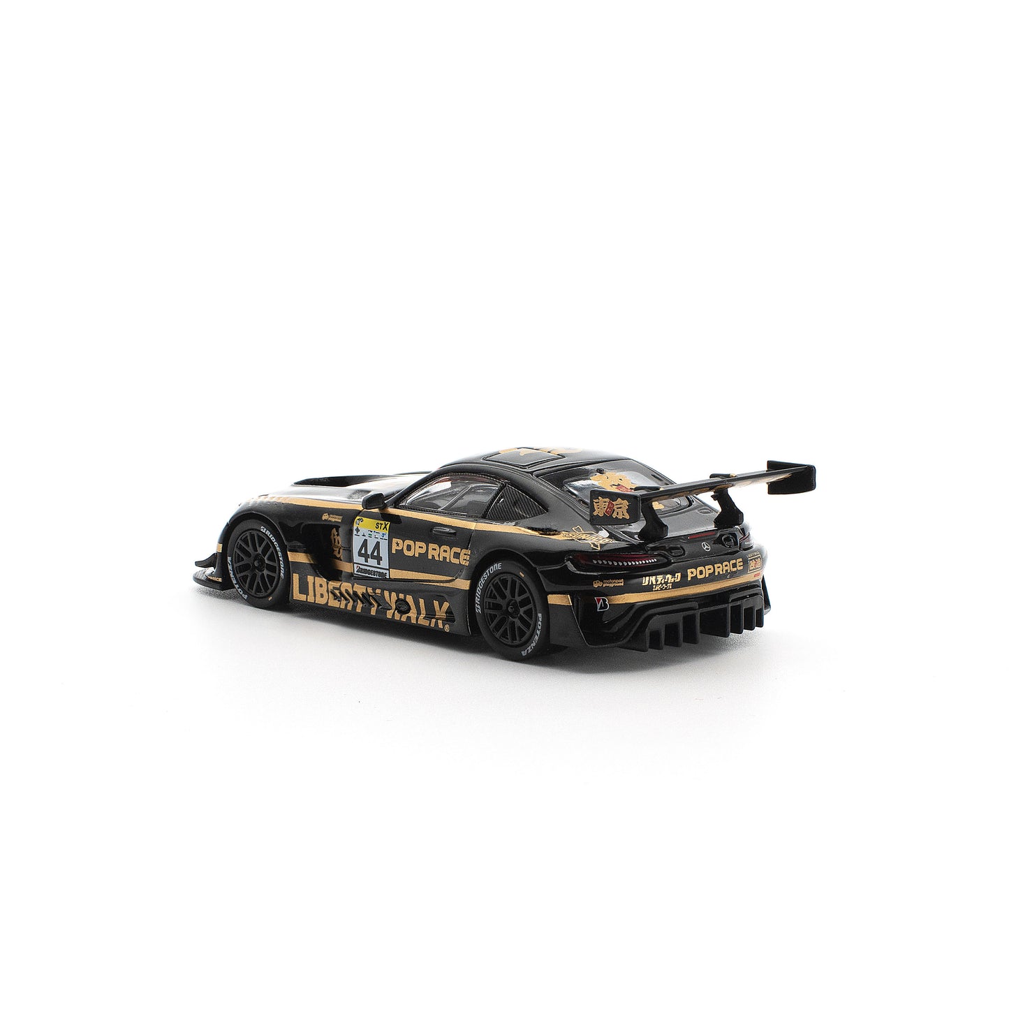 ＜予約商品＞1/64 POP RACE LBWK AMG GT3 EVO ブラック ※2027年7月以後入荷予定