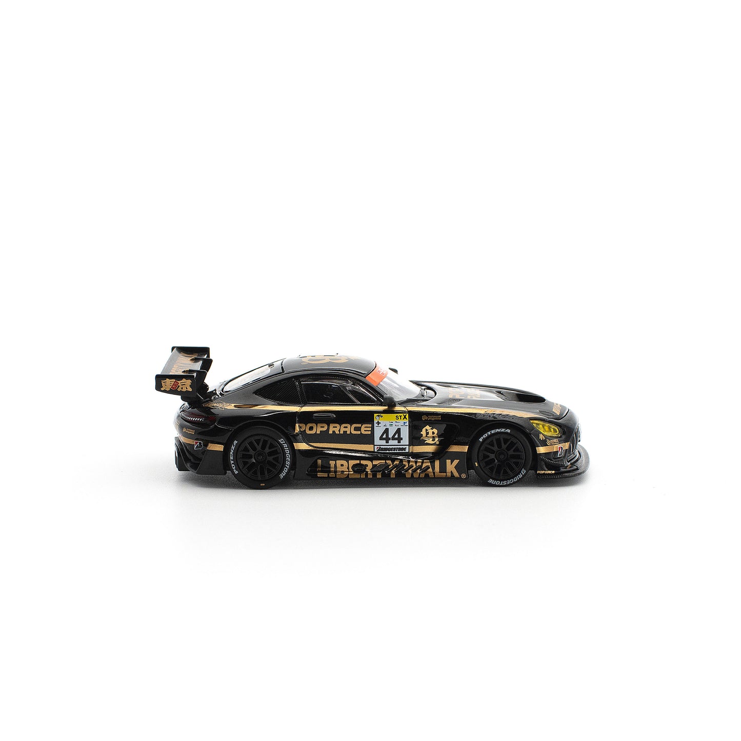 ＜予約商品＞1/64 POP RACE LBWK AMG GT3 EVO ブラック ※2027年7月以後入荷予定