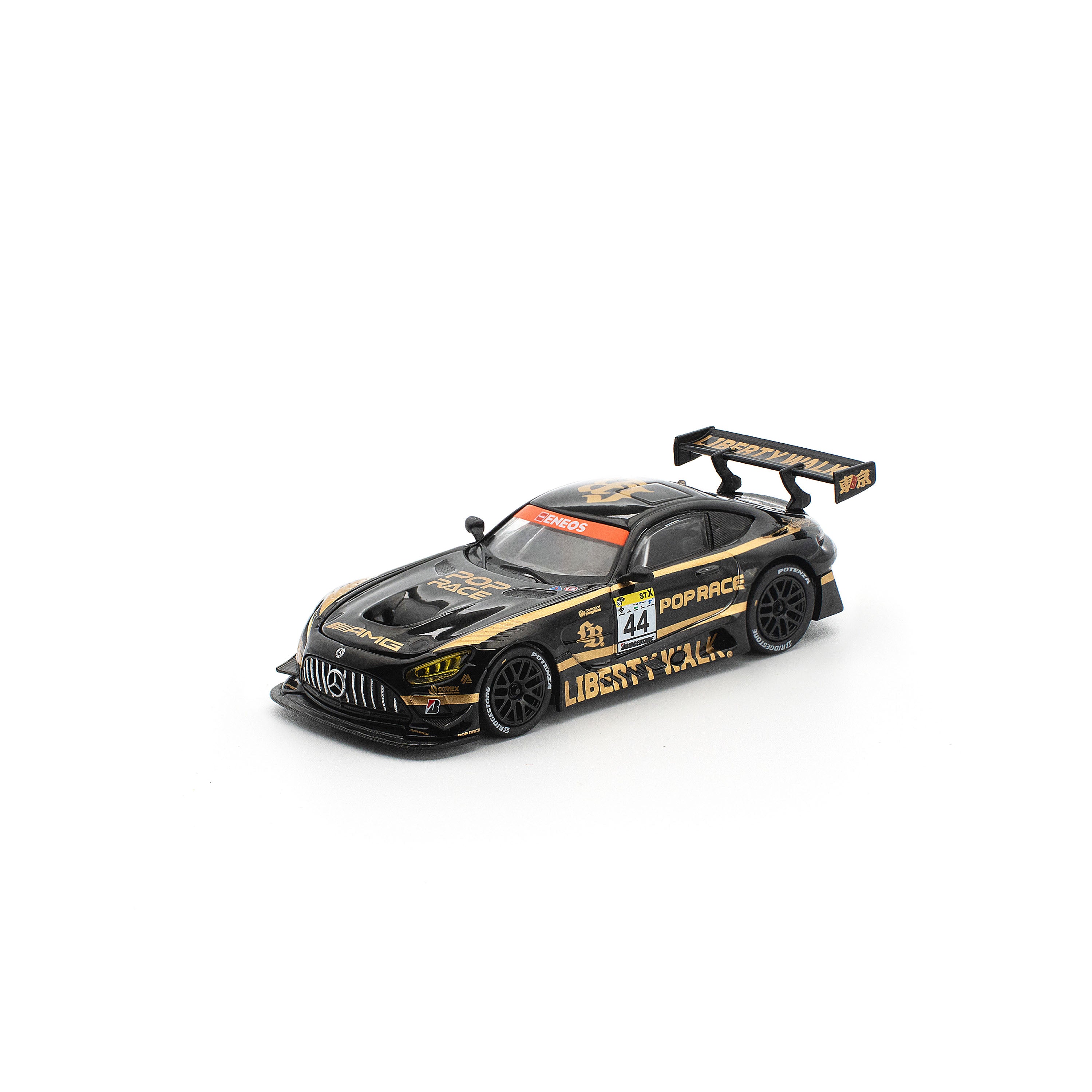 予約商品＞1/64 POP RACE LBWK AMG GT3 EVO ブラック ※2027年7月以後