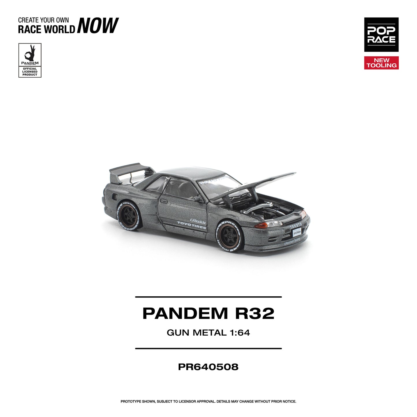 ＜予約商品＞1/64 PANDEM R32 GUN METAL NEW TOOLING ※2026年12月以後入荷予定