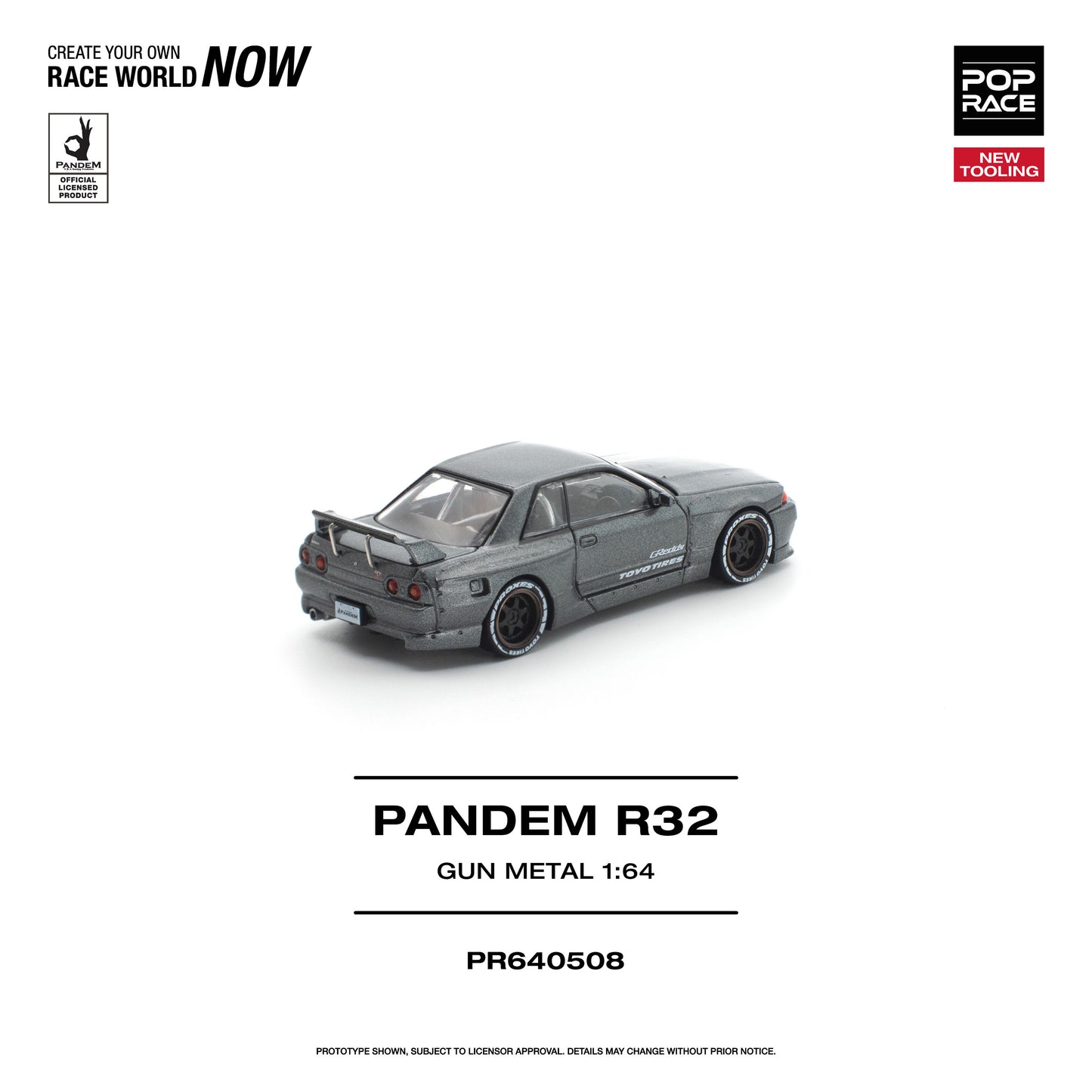 ＜予約商品＞1/64 PANDEM R32 GUN METAL NEW TOOLING ※2026年12月以後入荷予定