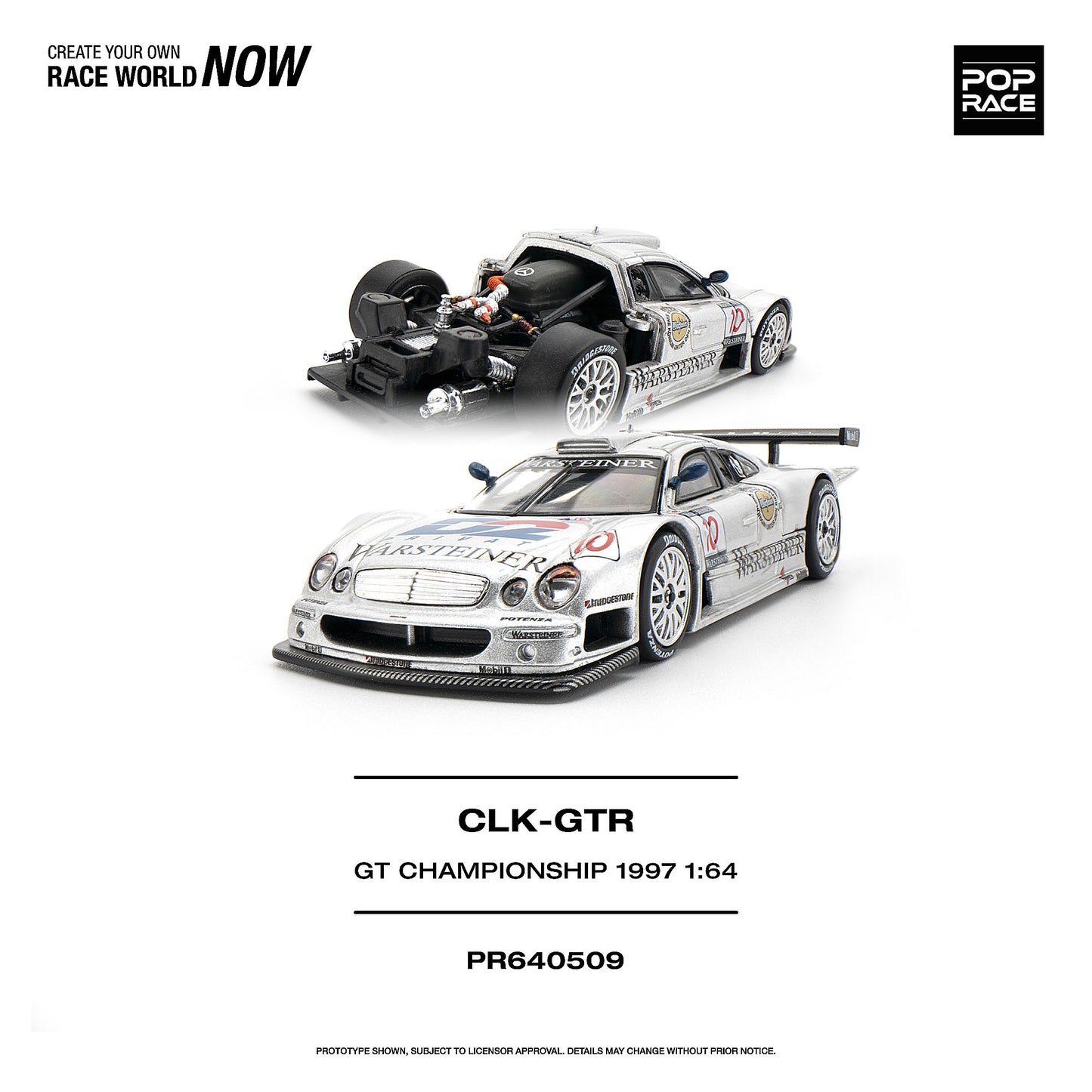 ＜予約商品＞1/64 MERCEDES-BENZ AMG CLK GTR FIA GT CHAMPIONSHIP 1997 ※2027年6月以後入荷予定