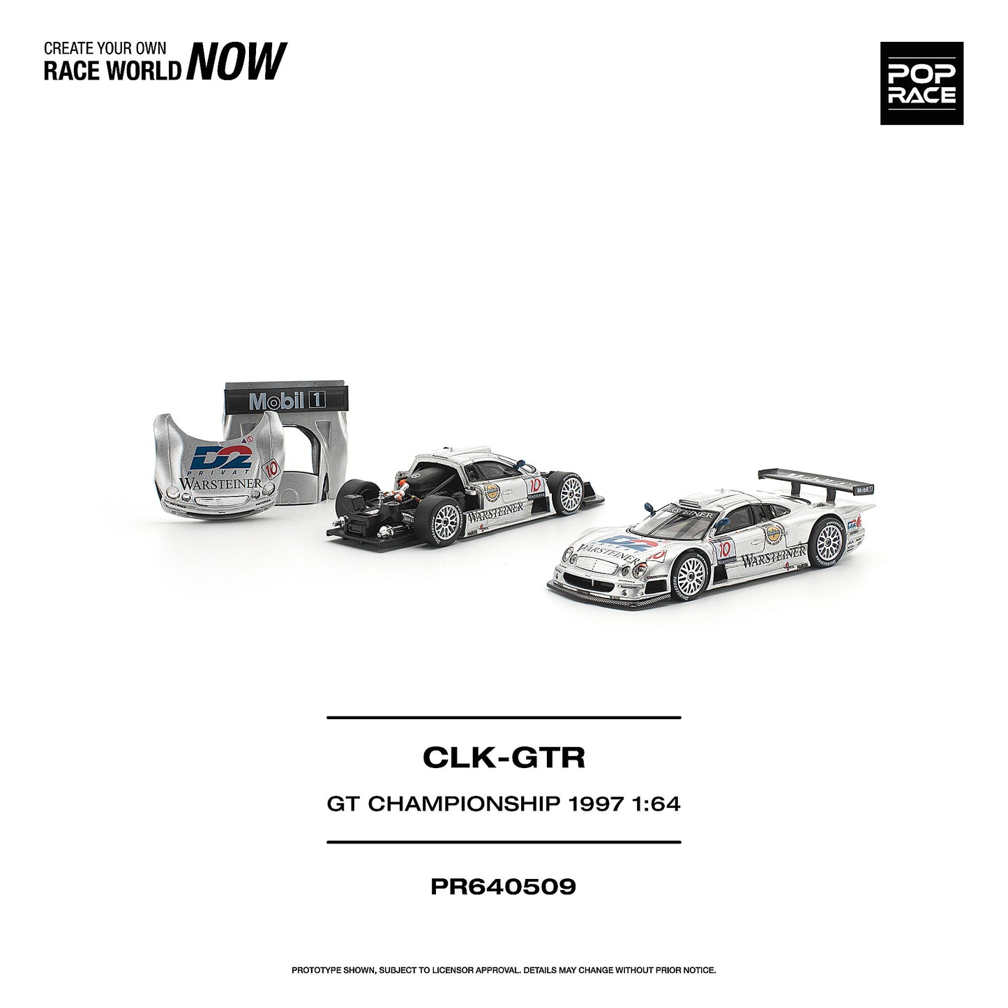 ＜予約商品＞1/64 MERCEDES-BENZ AMG CLK GTR FIA GT CHAMPIONSHIP 1997 ※2027年6月以後入荷予定