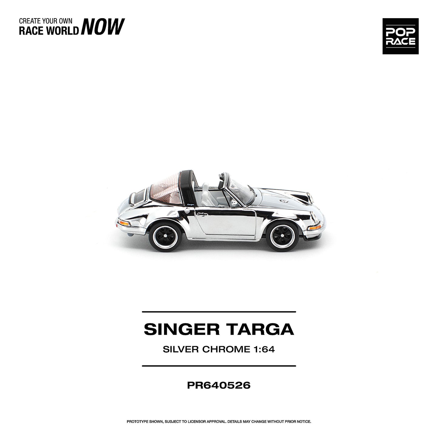 ＜予約商品＞1/64 SINGER TARGA SILVER CHROME※2027年6月以後入荷予定