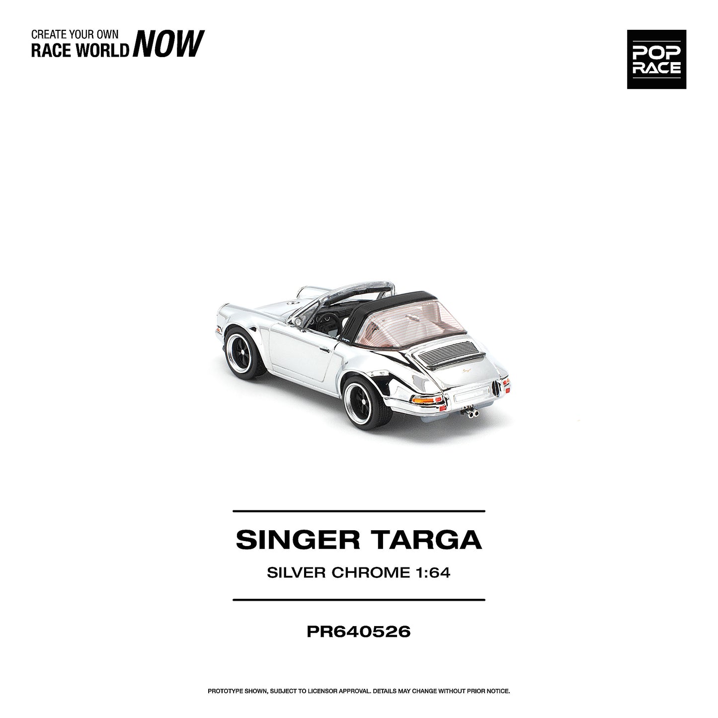 ＜予約商品＞1/64 SINGER TARGA SILVER CHROME※2027年6月以後入荷予定