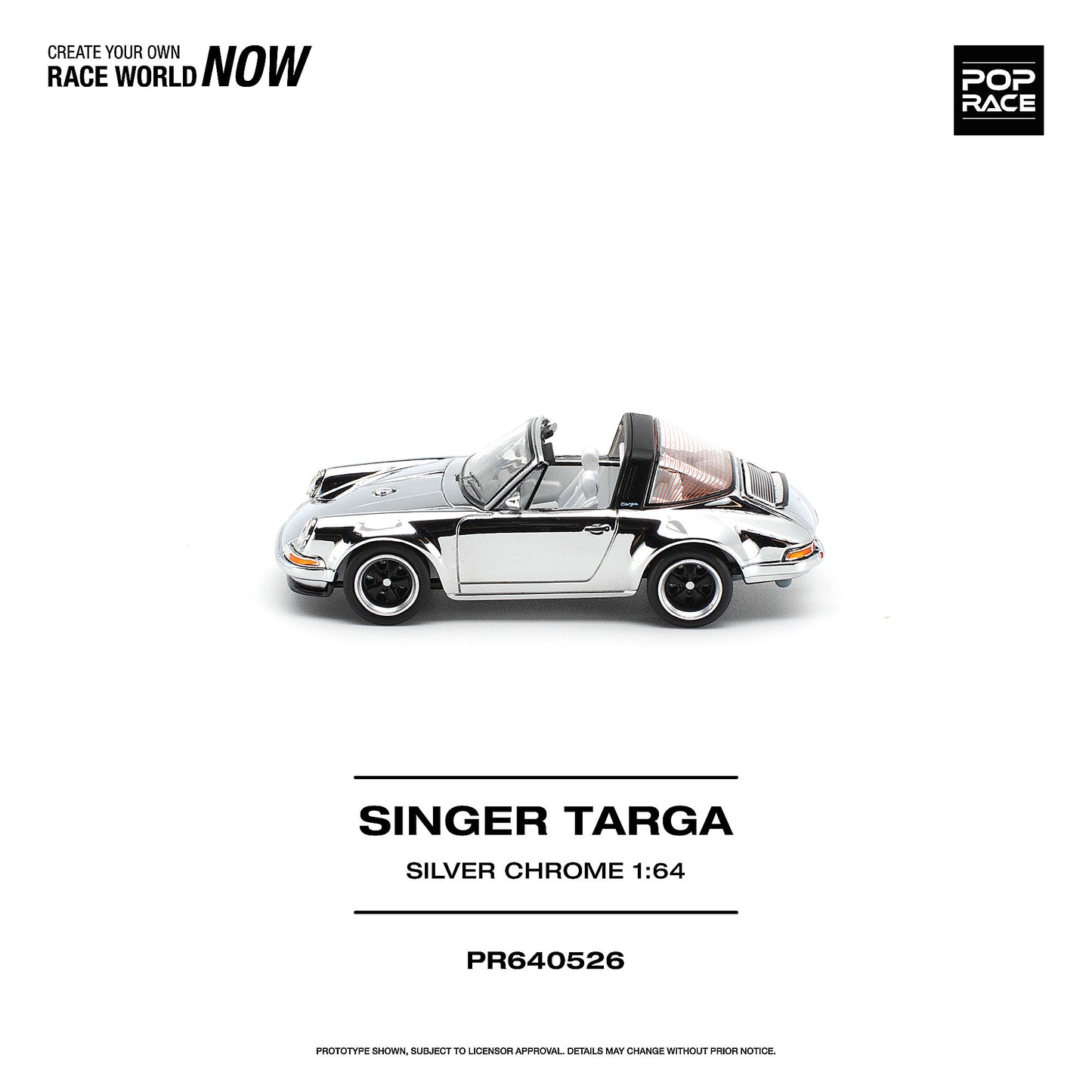 ＜予約商品＞1/64 SINGER TARGA SILVER CHROME※2027年6月以後入荷予定