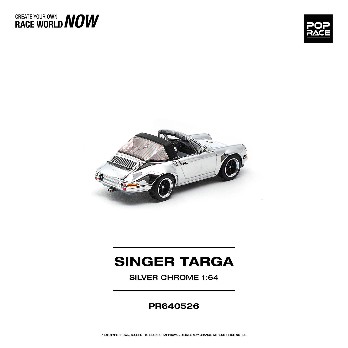 ＜予約商品＞1/64 SINGER TARGA SILVER CHROME※2027年6月以後入荷予定