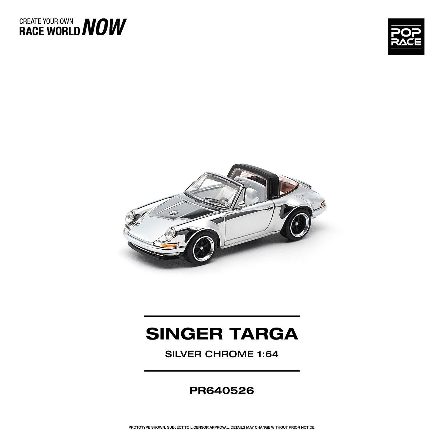 ＜予約商品＞1/64 SINGER TARGA SILVER CHROME※2027年6月以後入荷予定