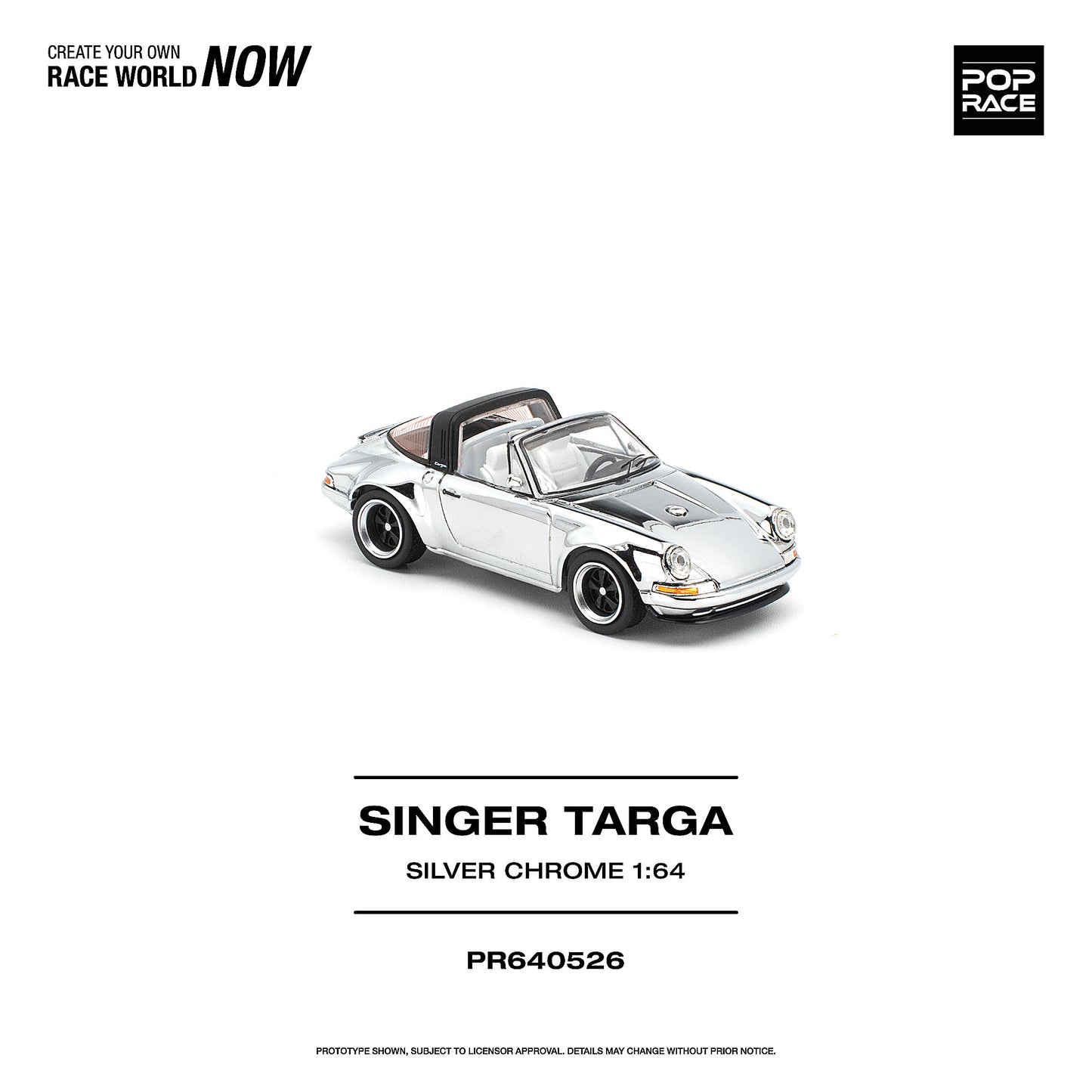 ＜予約商品＞1/64 SINGER TARGA SILVER CHROME※2027年6月以後入荷予定