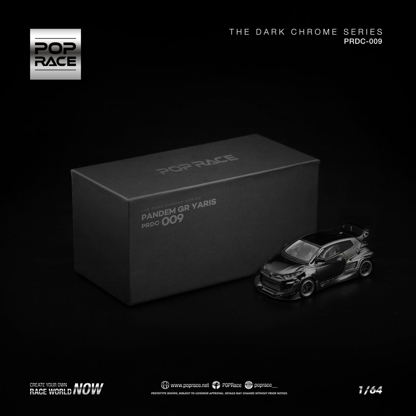 ＜予約商品＞1/64 PANDEM GR YARIS DARK CHROME※2026年12月以後入荷予定