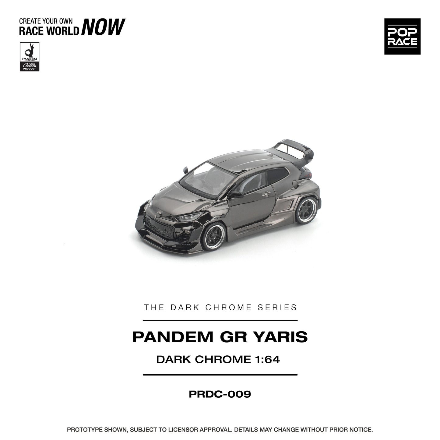 ＜予約商品＞1/64 PANDEM GR YARIS DARK CHROME※2026年12月以後入荷予定