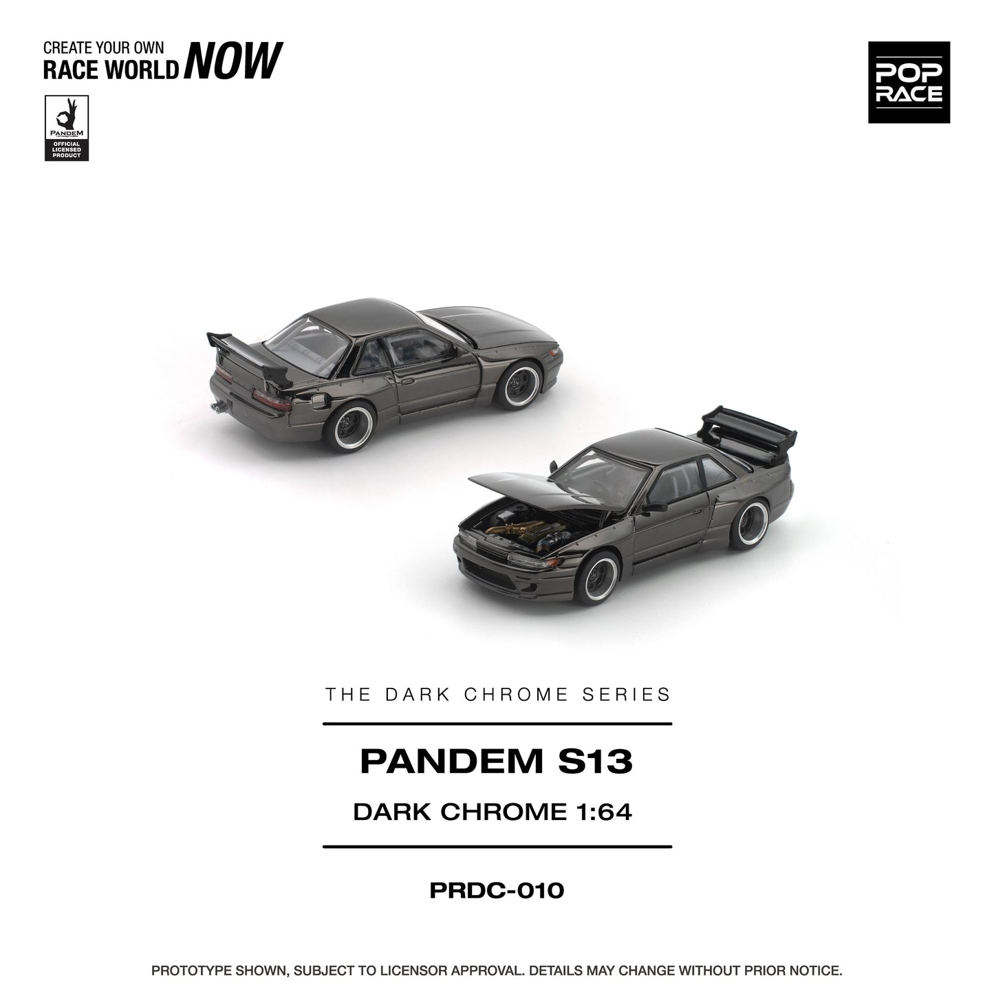 ＜予約商品＞1/64 PANDEM S13 DARK CHROME ※2026年12月以後入荷予定