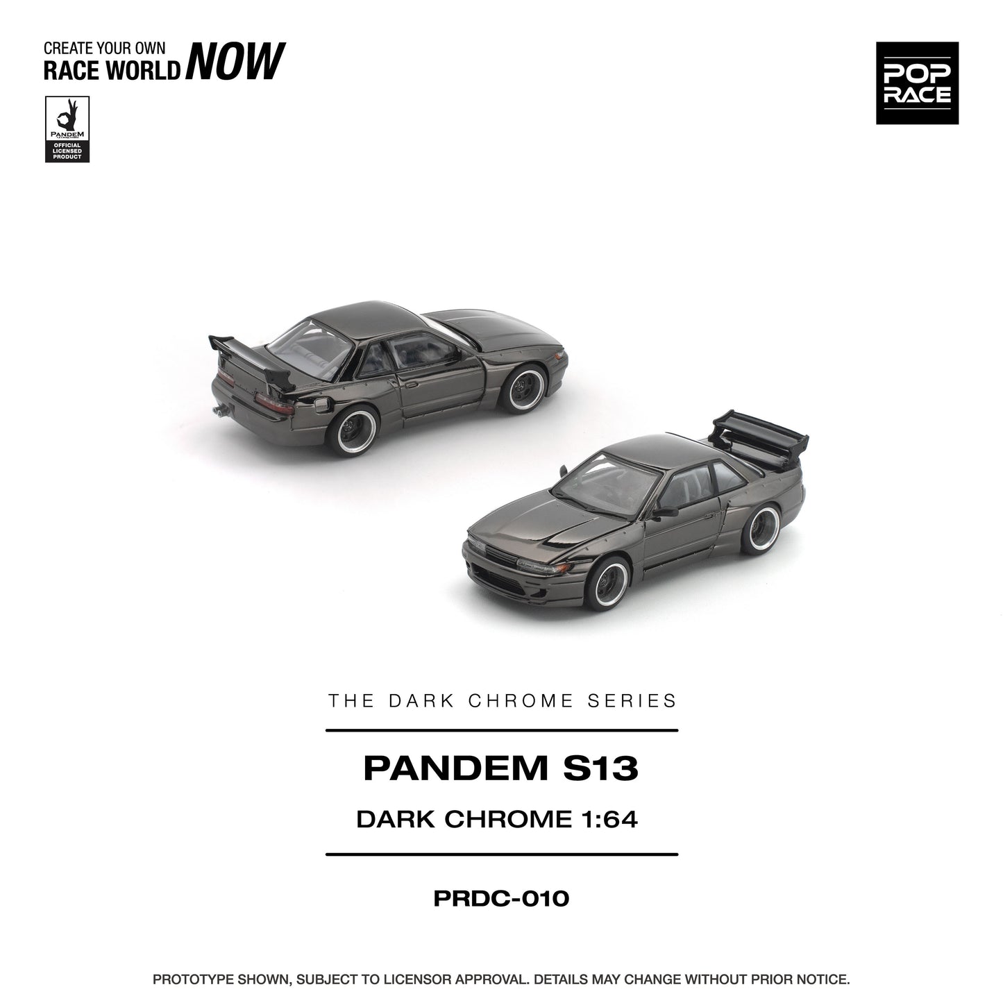 ＜予約商品＞1/64 PANDEM S13 DARK CHROME ※2026年12月以後入荷予定