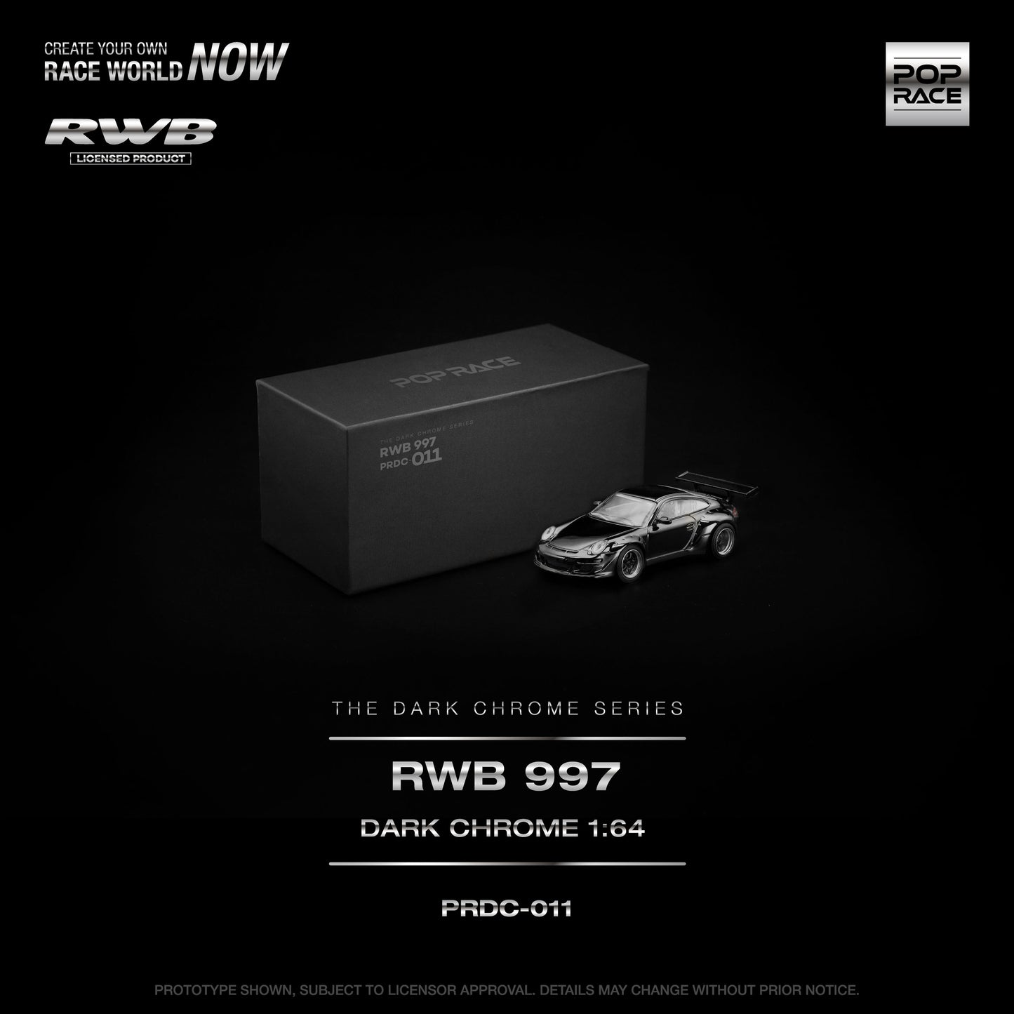 ＜予約商品＞1/64 RWB 997 DARK CHROME ※2026年12月以後入荷予定