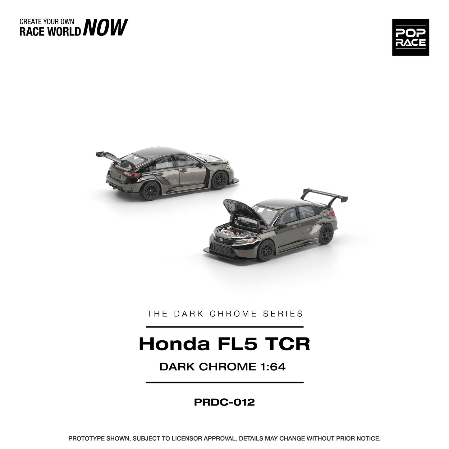 ＜予約商品＞1/64 HONDA CIVIC FL5 TCR DARK CHROME ※2026年12月以後入荷予定