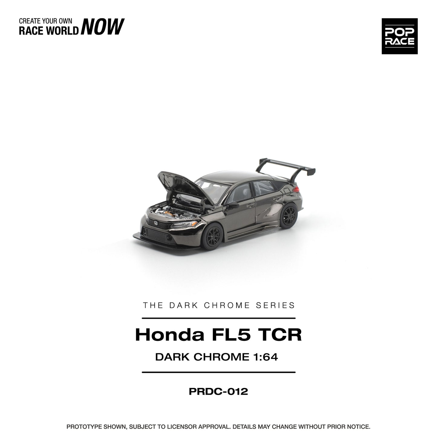 ＜予約商品＞1/64 HONDA CIVIC FL5 TCR DARK CHROME ※2026年12月以後入荷予定
