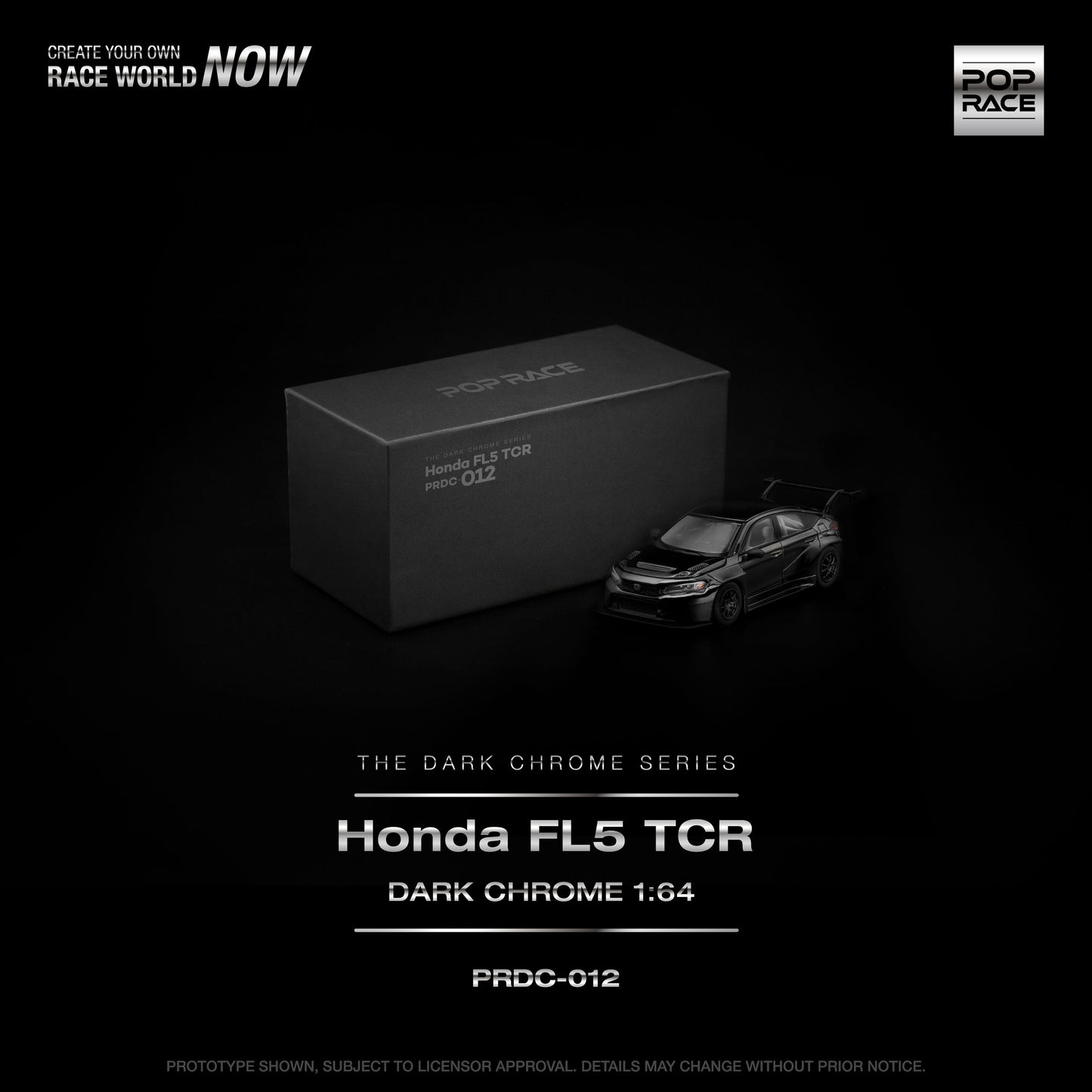 ＜予約商品＞1/64 HONDA CIVIC FL5 TCR DARK CHROME ※2026年12月以後入荷予定