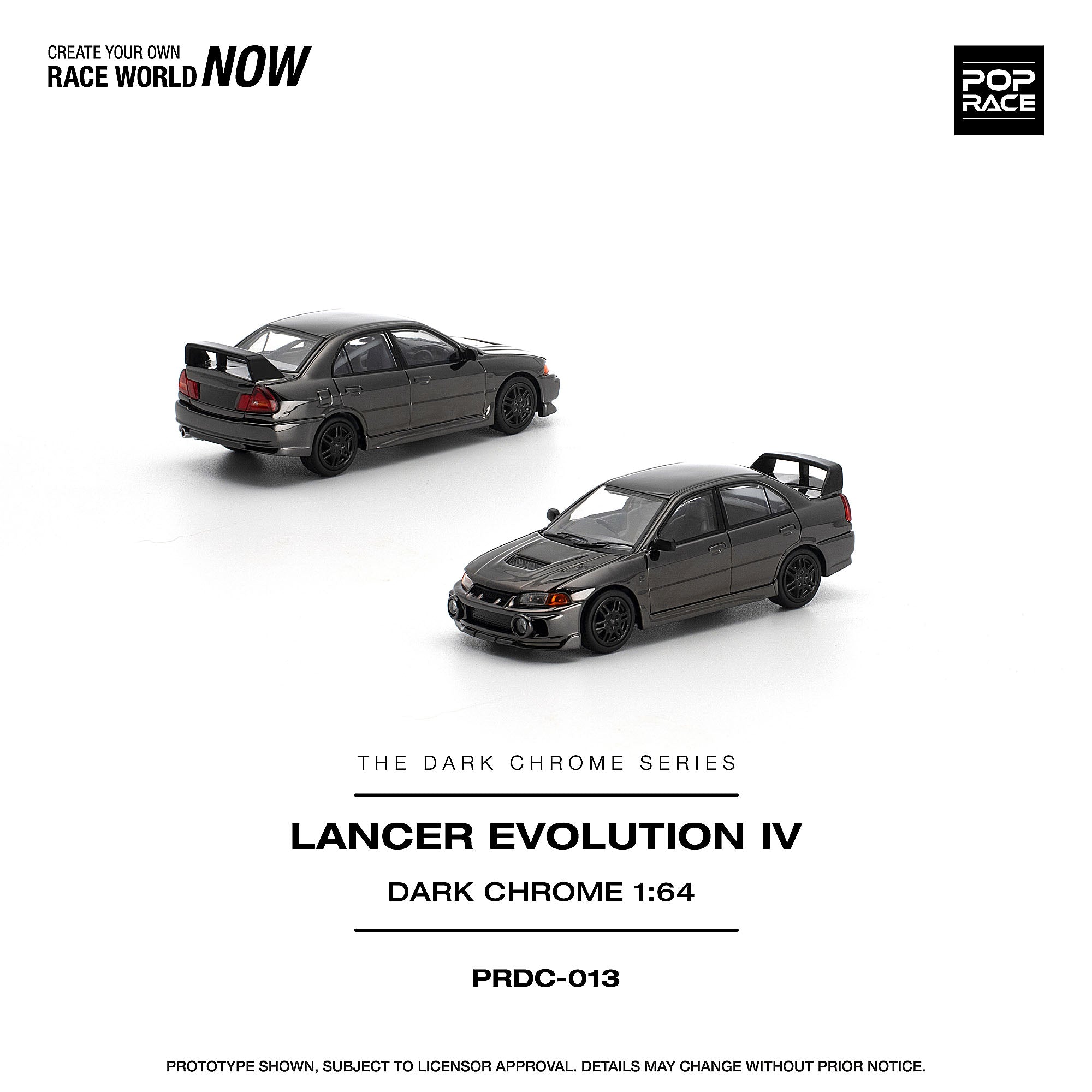 予約商品＞1/64 LANCER EVOLUTION IV DARK CHROME ※2027年6月以後入荷