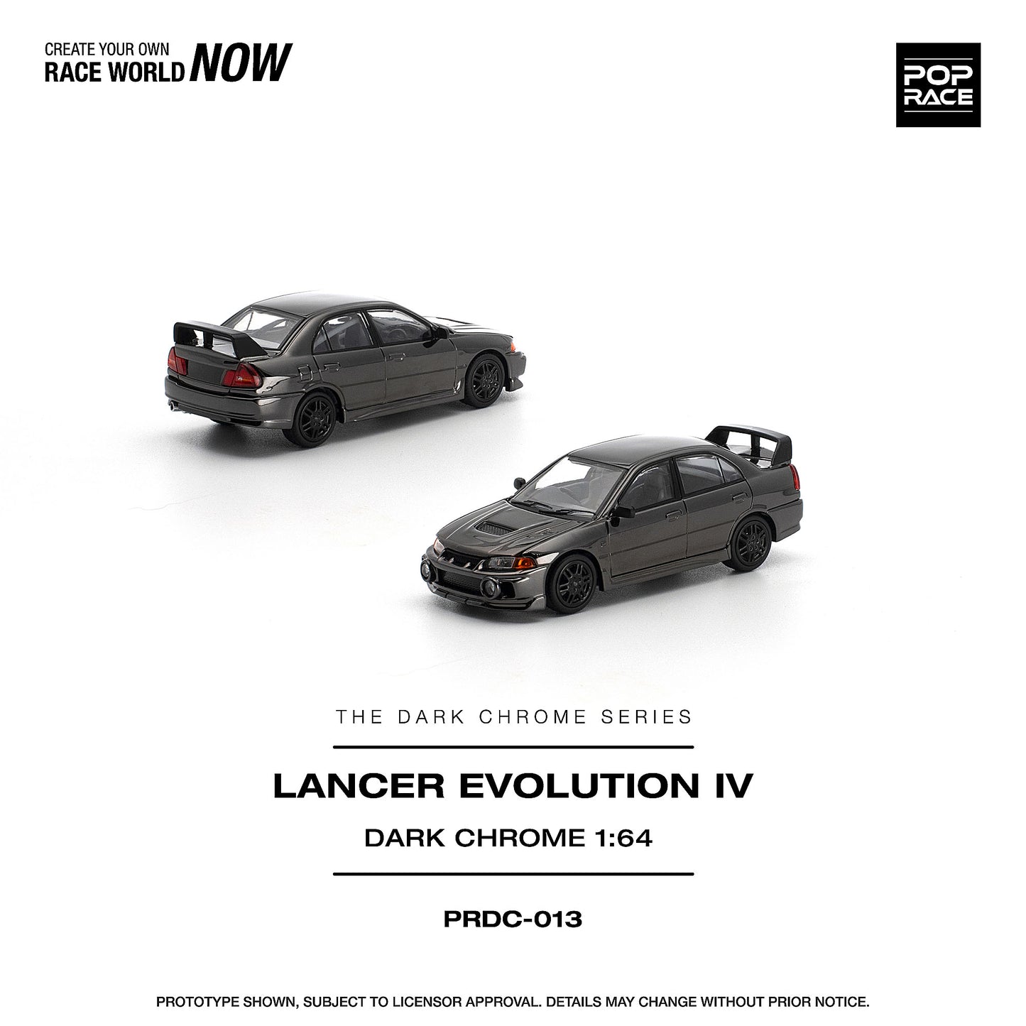＜予約商品＞1/64 LANCER EVOLUTION IV DARK CHROME ※2027年6月以後入荷予定