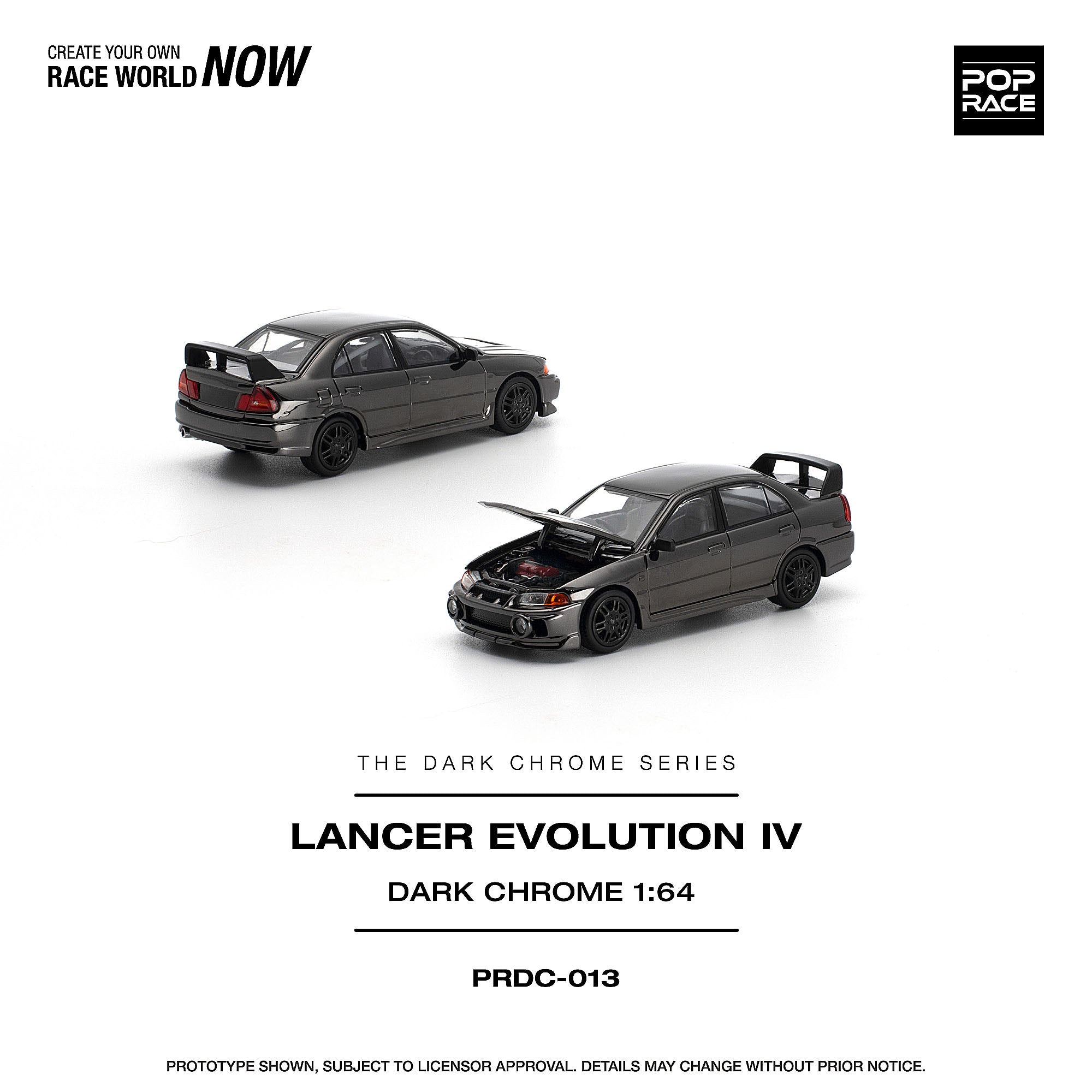 予約商品＞1/64 LANCER EVOLUTION IV DARK CHROME ※2027年6月以後入荷