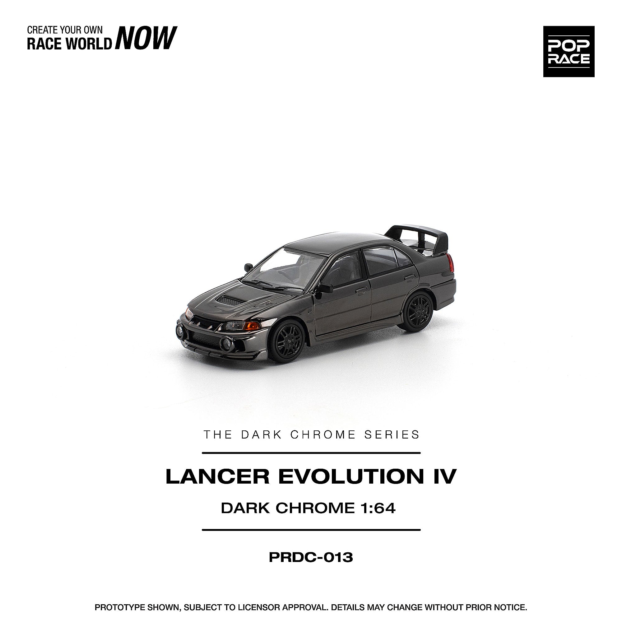 予約商品＞1/64 LANCER EVOLUTION IV DARK CHROME ※2027年6月以後入荷