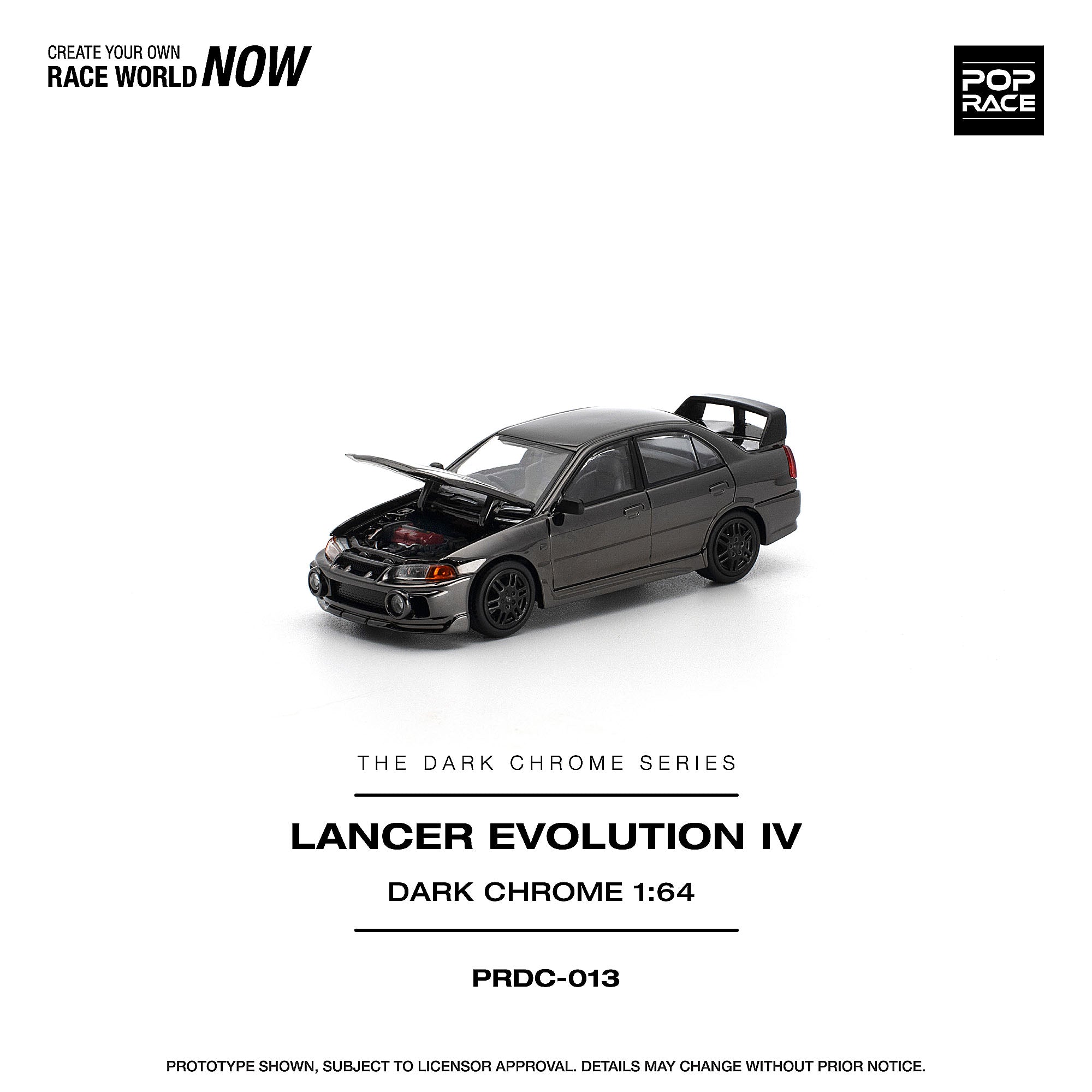 予約商品＞1/64 LANCER EVOLUTION IV DARK CHROME ※2027年6月以後入荷