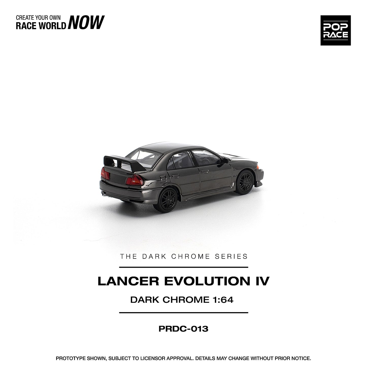 ＜予約商品＞1/64 LANCER EVOLUTION IV DARK CHROME ※2027年6月以後入荷予定