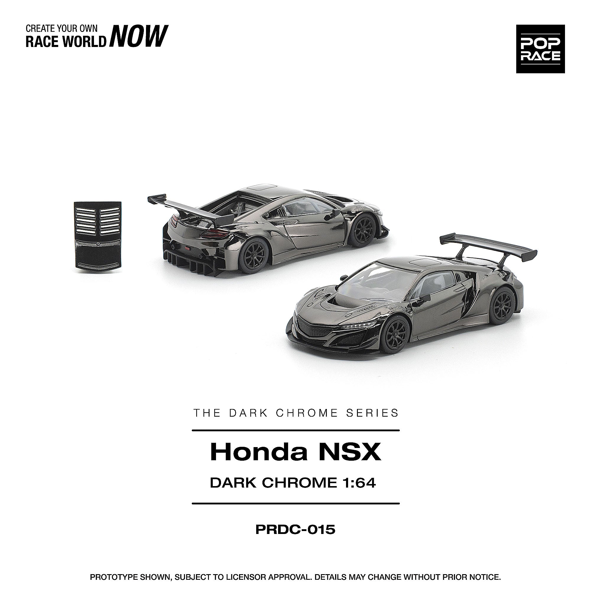 予約商品＞1/64 HONDA NSX GT3 EVO22 DARK CHROME※2027年6月以後入荷