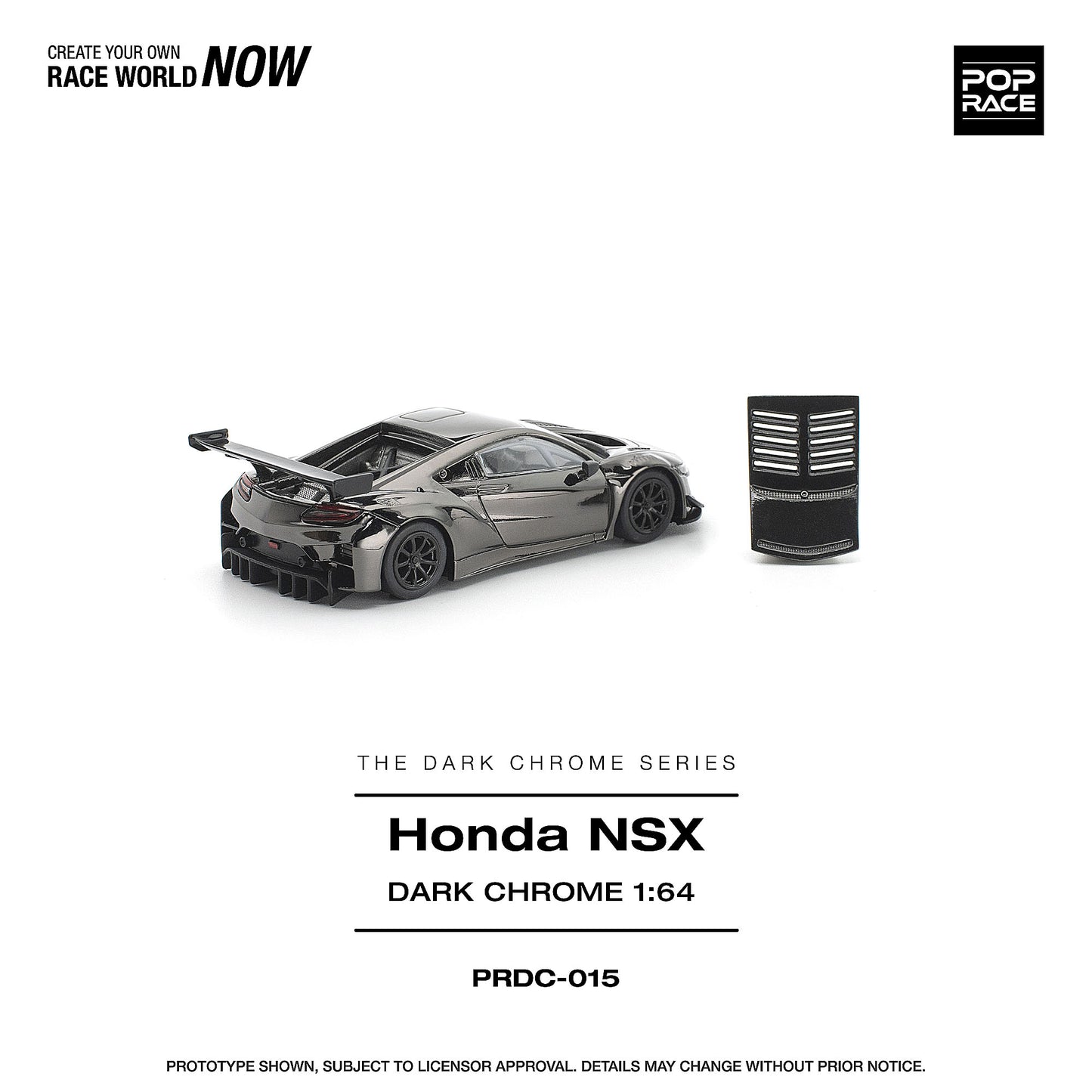 ＜予約商品＞1/64 HONDA NSX GT3 EVO22 DARK CHROME※2027年6月以後入荷予定