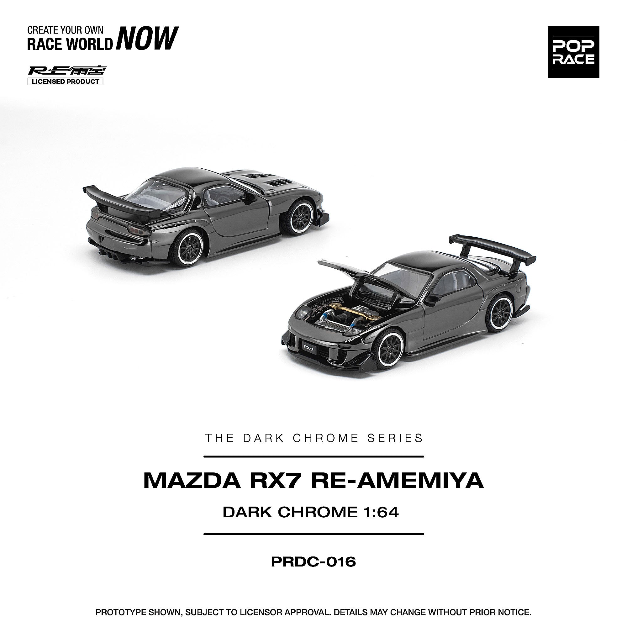 予約商品＞1/64 MAZDA RX-7 RE-AMEMIYA DARK CHROME※2027年6月以後入荷