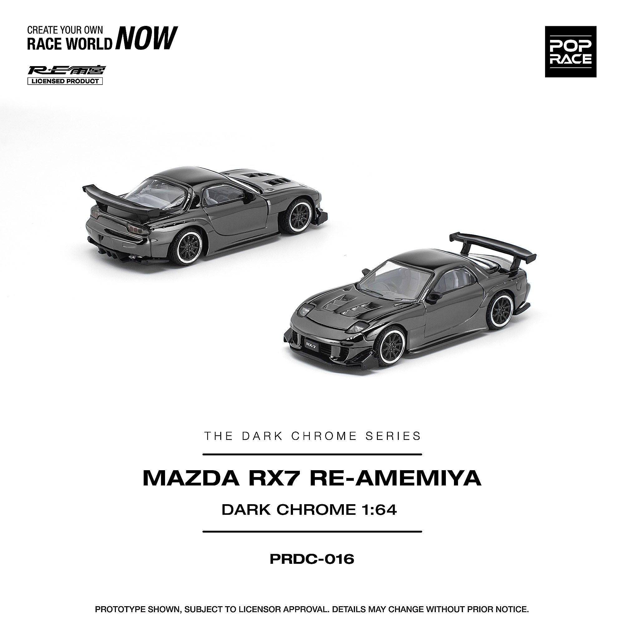予約商品＞1/64 MAZDA RX-7 RE-AMEMIYA DARK CHROME※2027年6月以後入荷