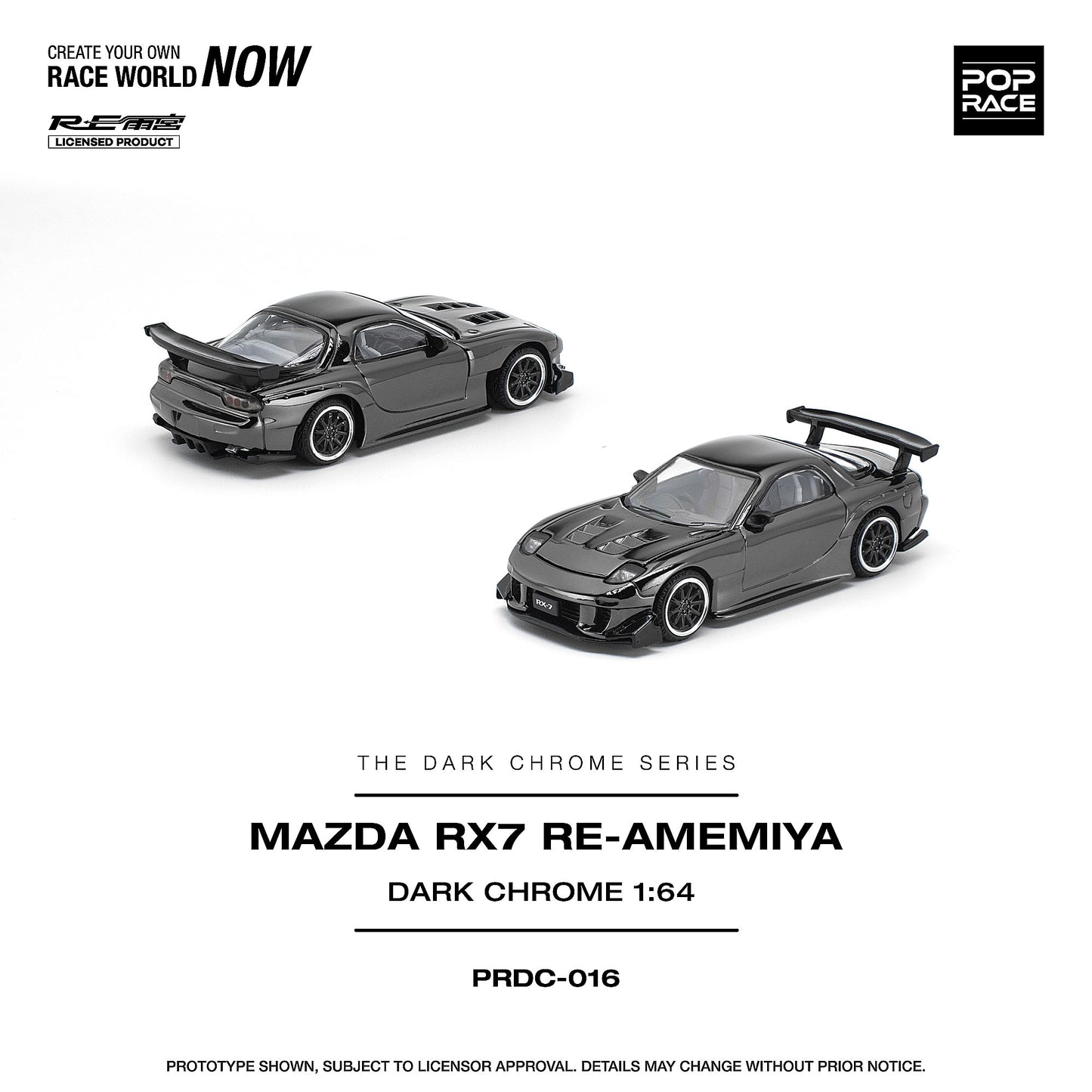 ＜予約商品＞1/64 MAZDA RX-7 RE-AMEMIYA DARK CHROME※2027年6月以後入荷予定