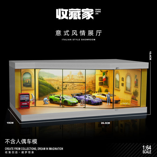 ＜予約商品＞ 1/64 ショールーム イタリアンスタイル ライト付 ※2026年7月以後に入荷予定