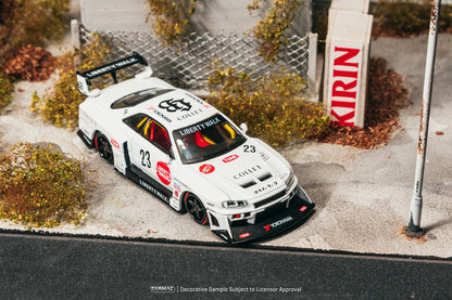 ＜予約商品＞1/64  LB-ER34 Super Silhouette SKYLINE White  ※2026年10月以後入荷予定